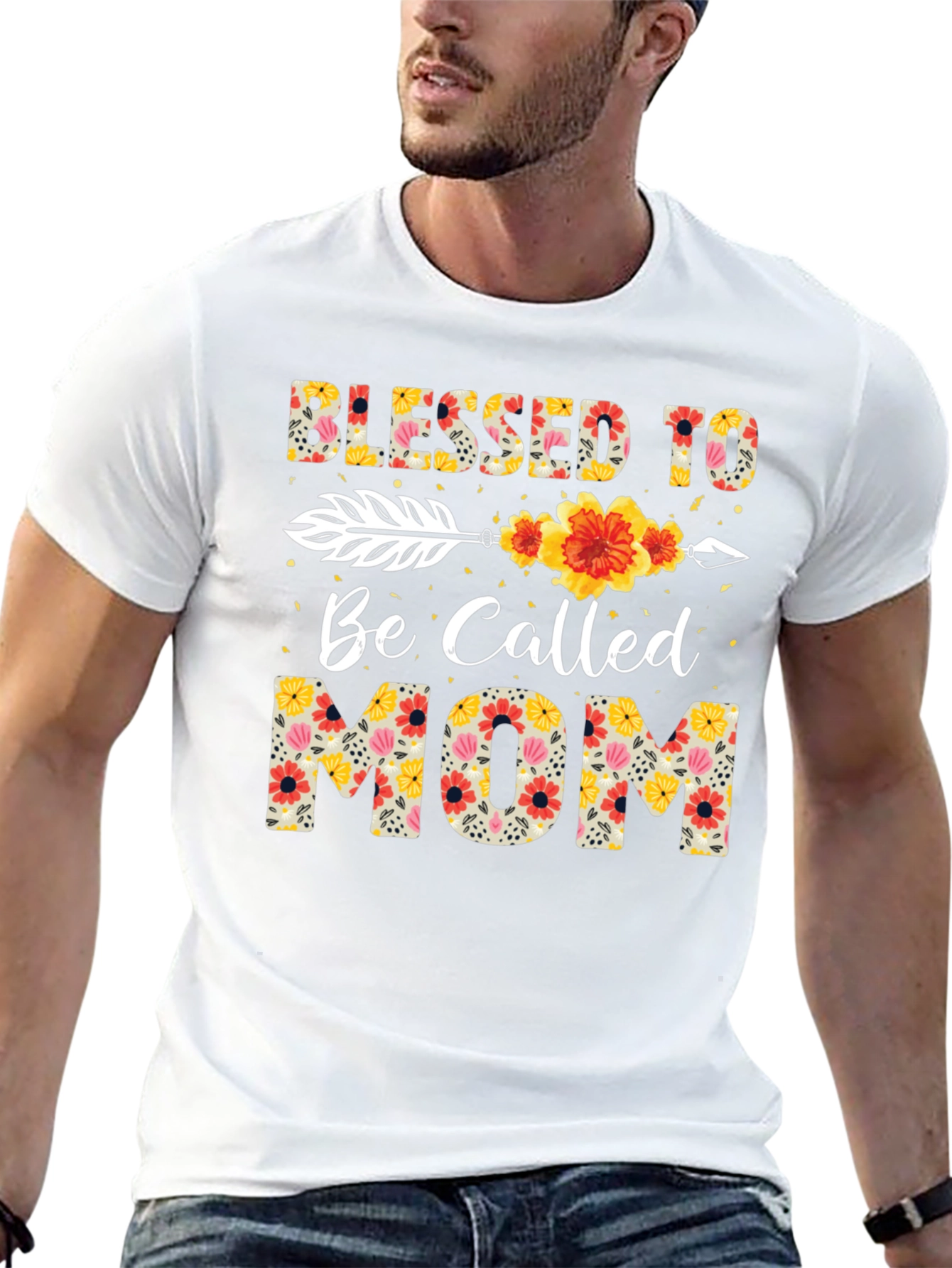 Blessed To Be Called Mom Floral T-Shirt