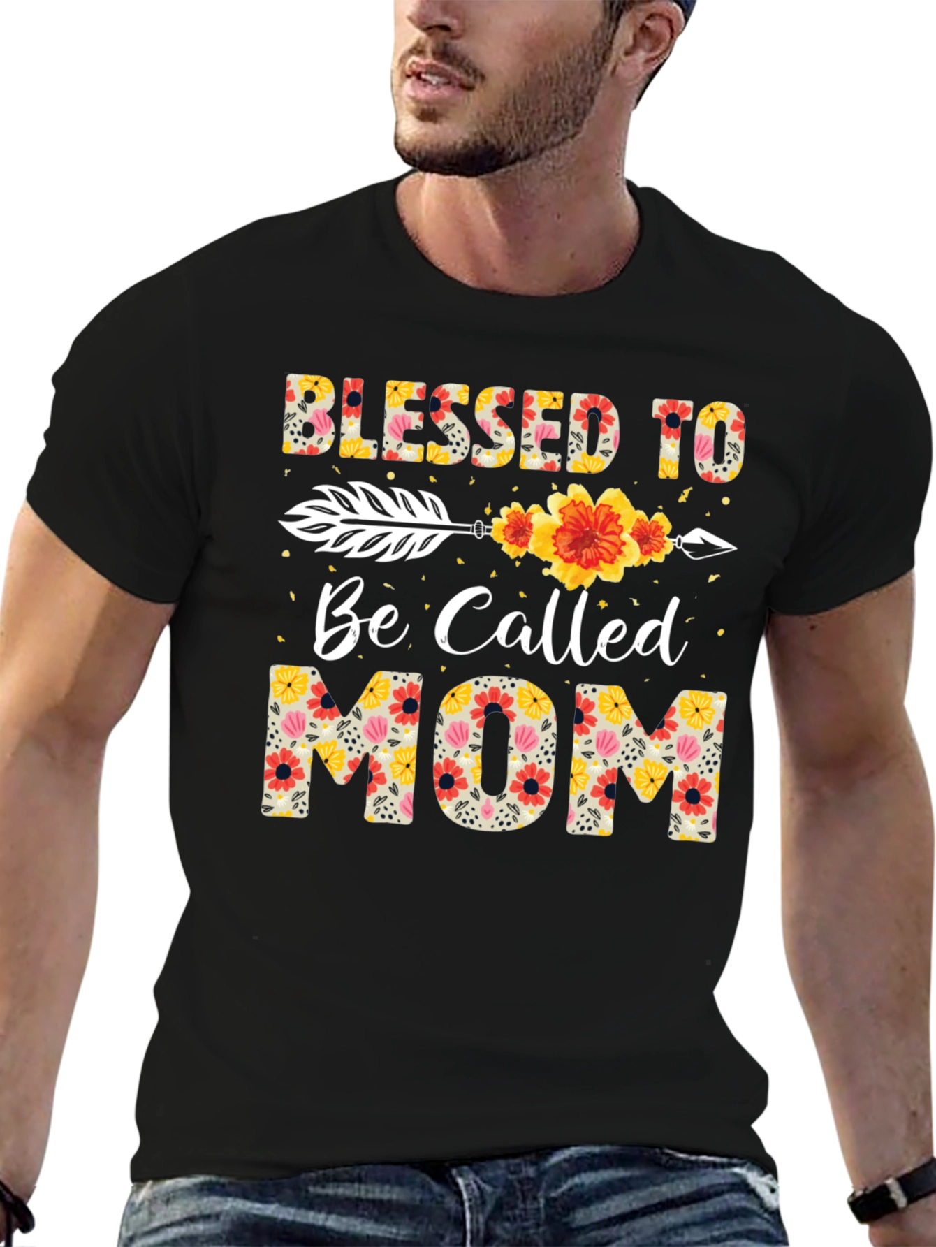 Blessed To Be Called Mom Floral T-Shirt