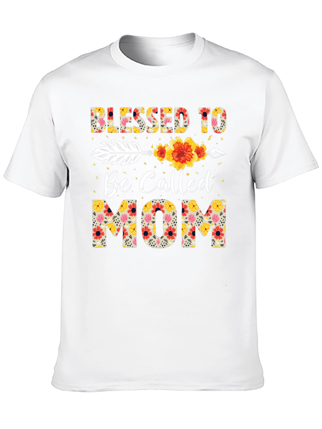 Blessed To Be Called Mom Floral T-Shirt