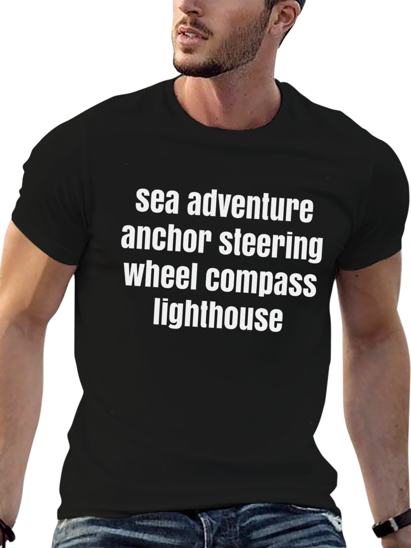Nautical Theme Graphic T-Shirt - Sea Adventure