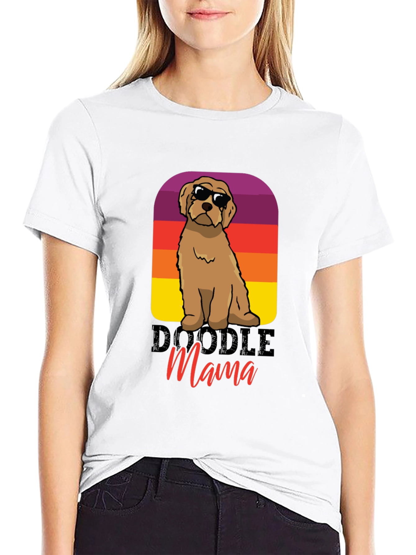 Doodle Mama T-Shirt: Retro Dog Lover Tee