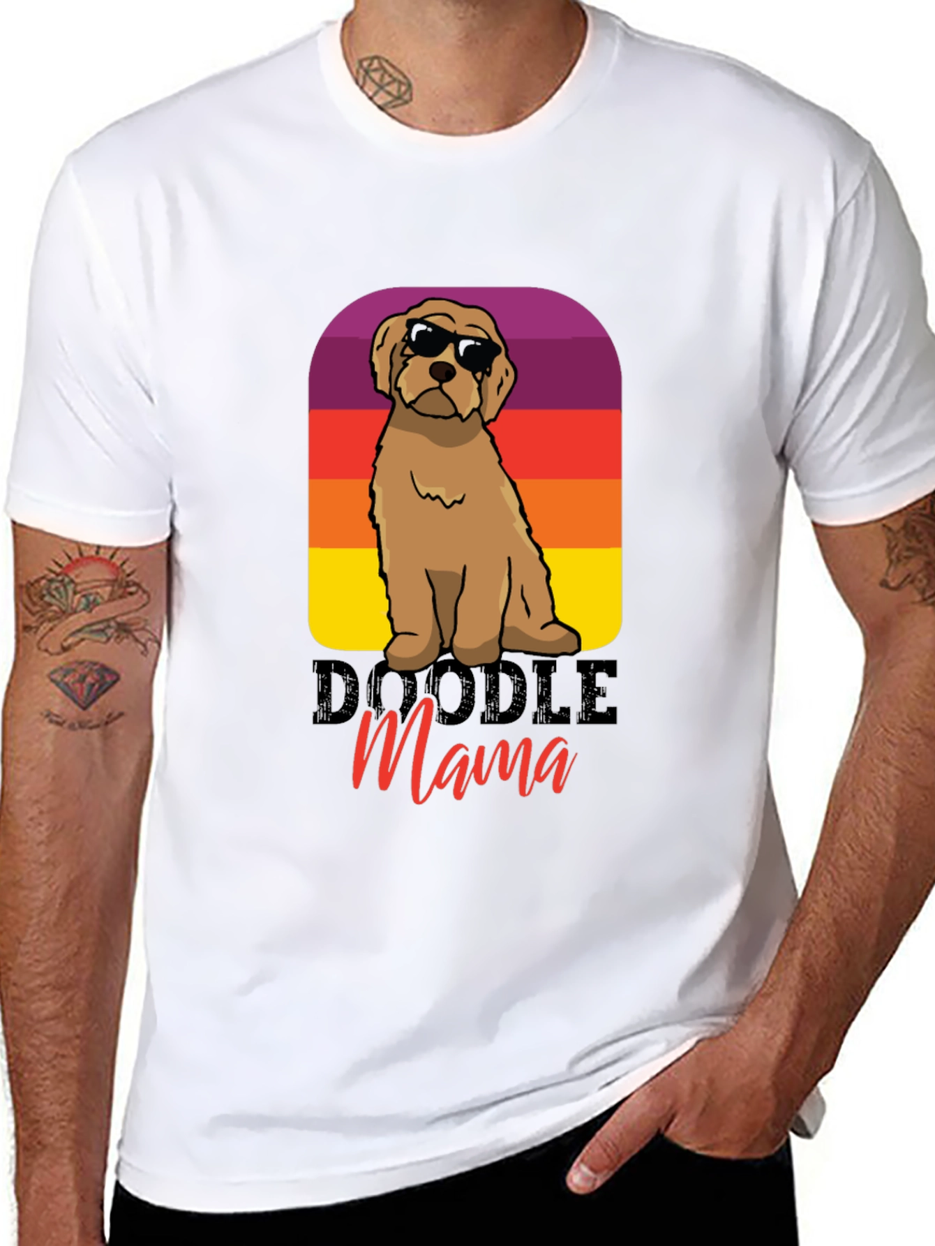 Doodle Mama T-Shirt: Retro Dog Lover Tee
