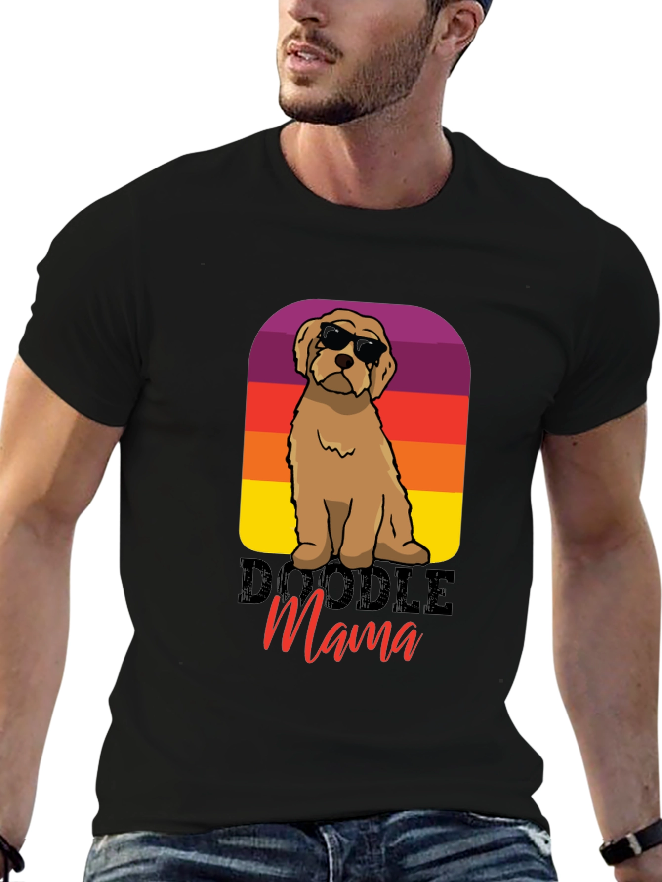 Doodle Mama T-Shirt: Retro Dog Lover Tee