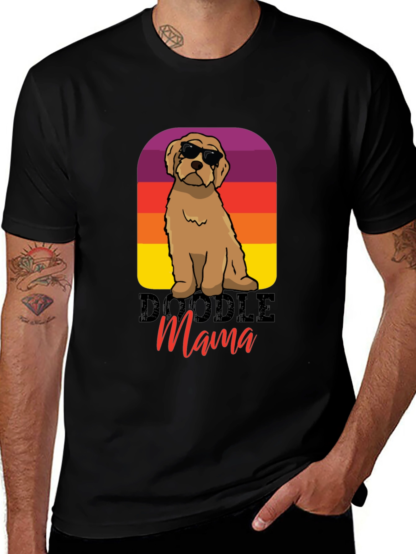 Doodle Mama T-Shirt: Retro Dog Lover Tee