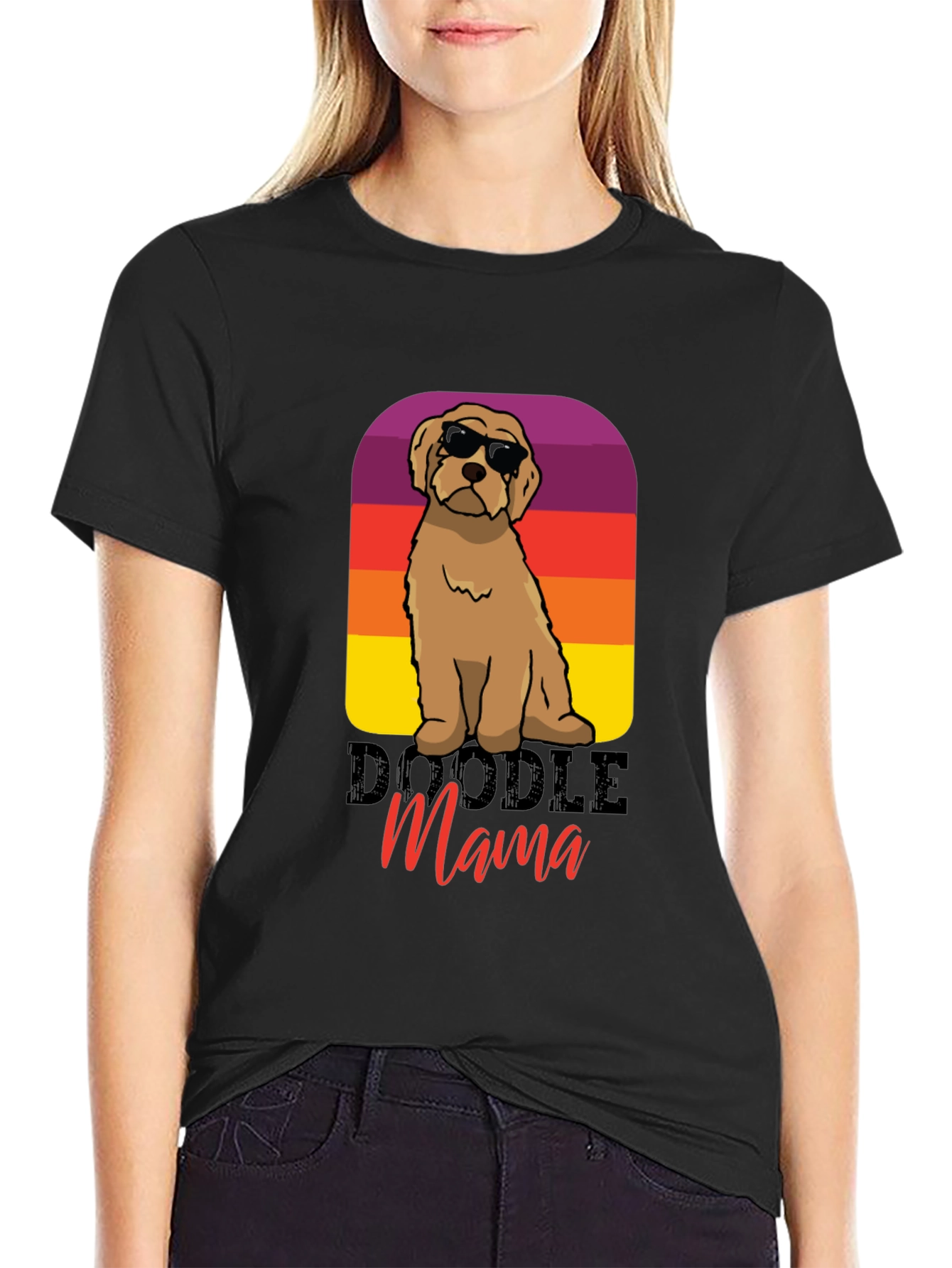 Doodle Mama T-Shirt: Retro Dog Lover Tee