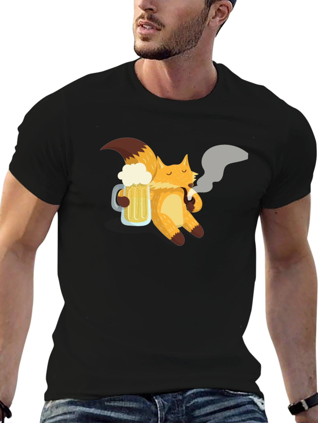 Cool Fox Beer T-Shirt - Soft & Stylish