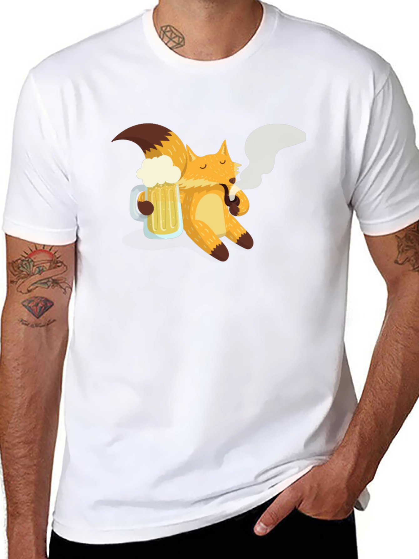 Cool Fox Beer T-Shirt - Soft & Stylish