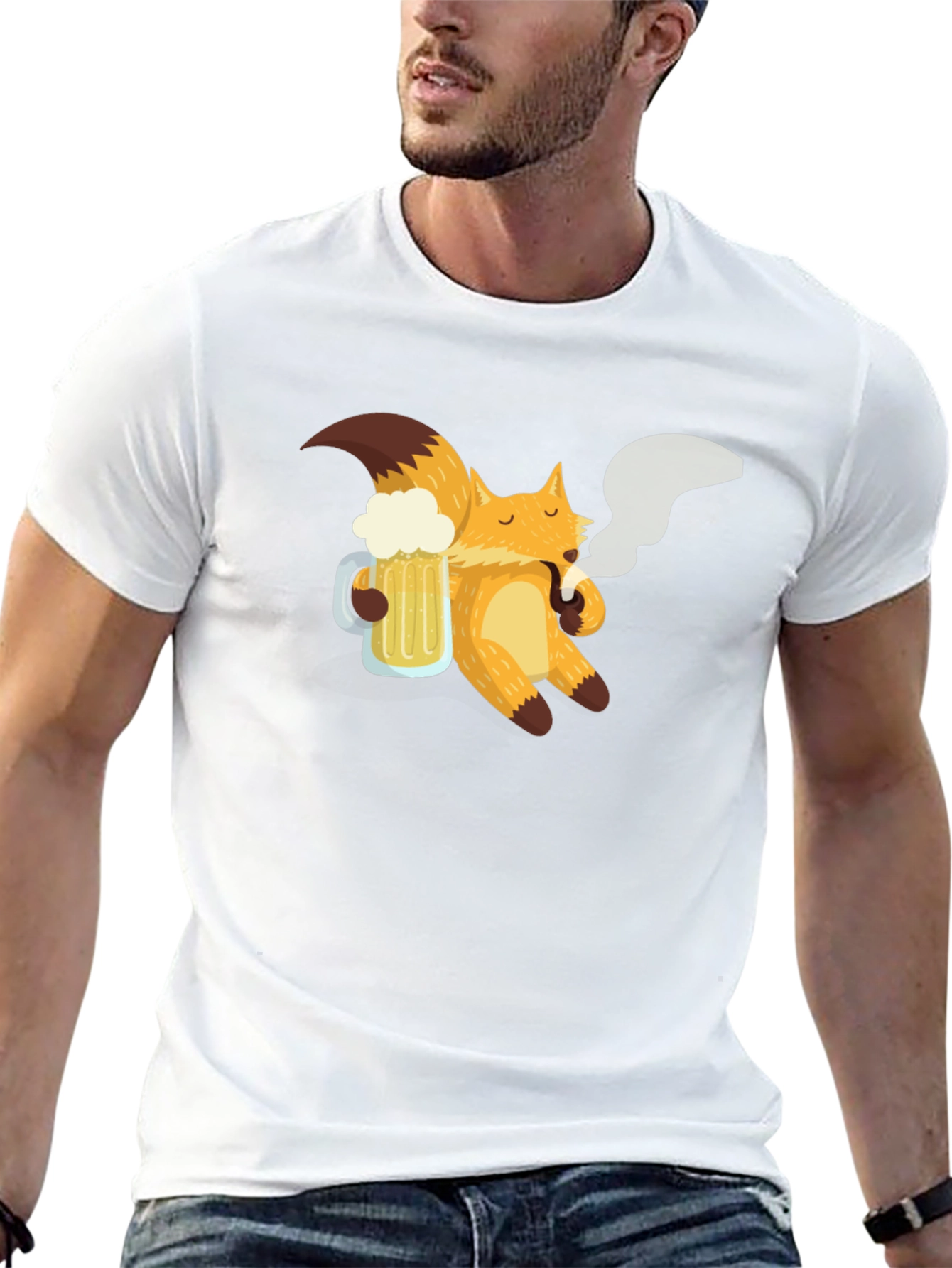 Cool Fox Beer T-Shirt - Soft & Stylish