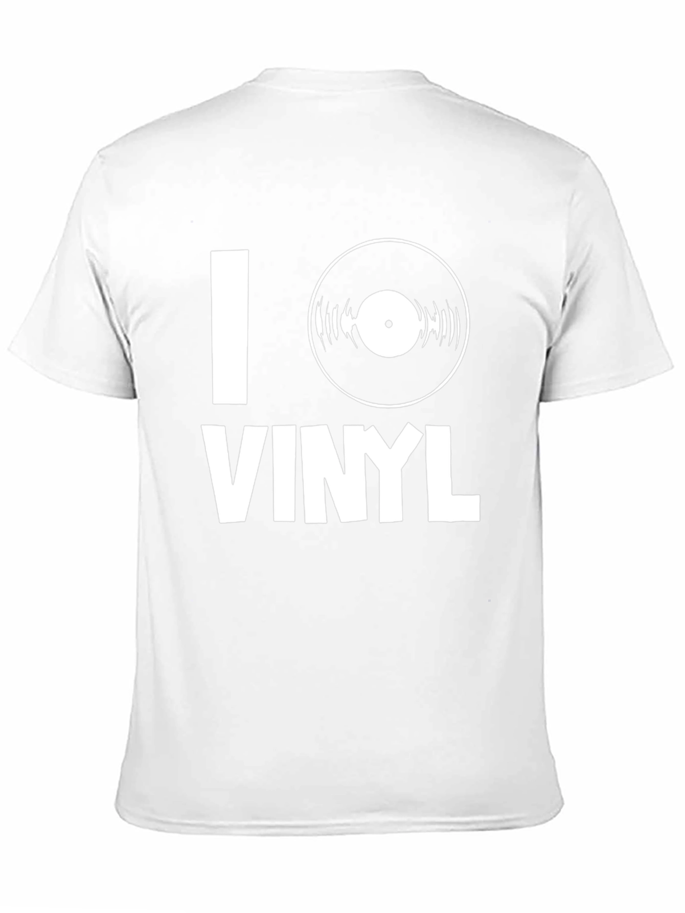 I Heart Vinyl Music T-Shirt - Black Cotton Tee