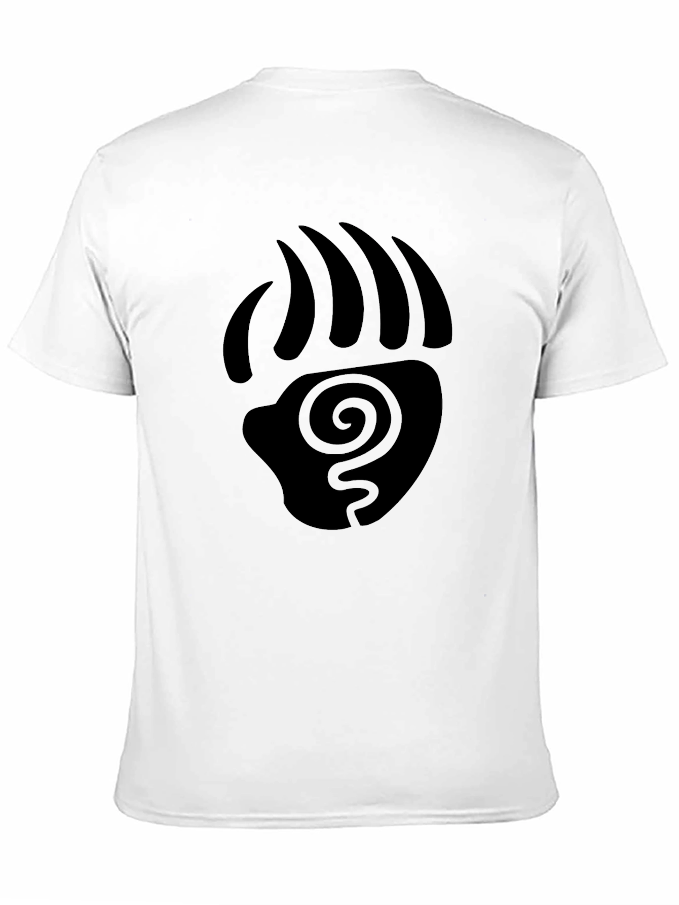 Tribal Bear Paw Print Graphic T-Shirt