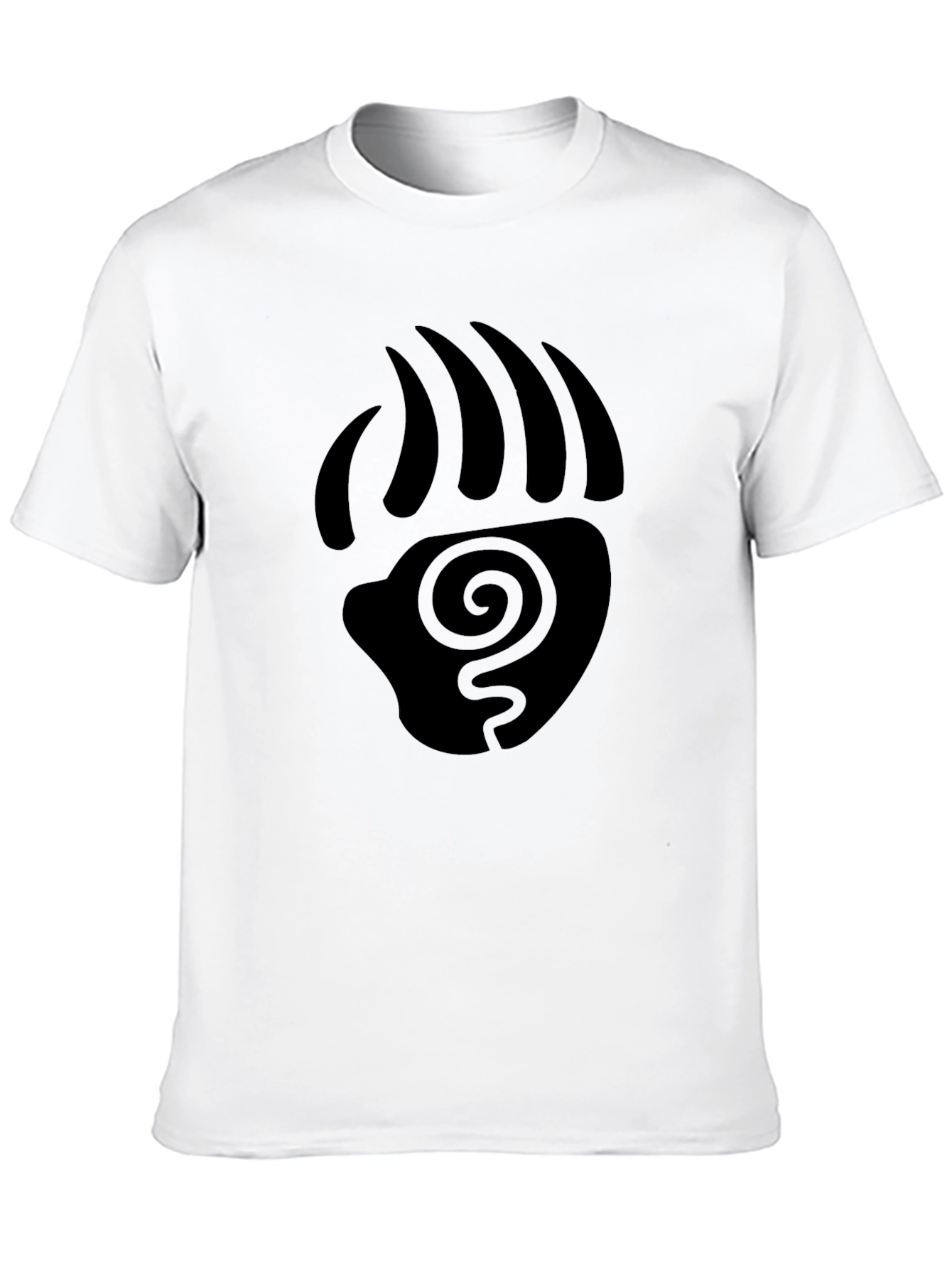 Tribal Bear Paw Print Graphic T-Shirt