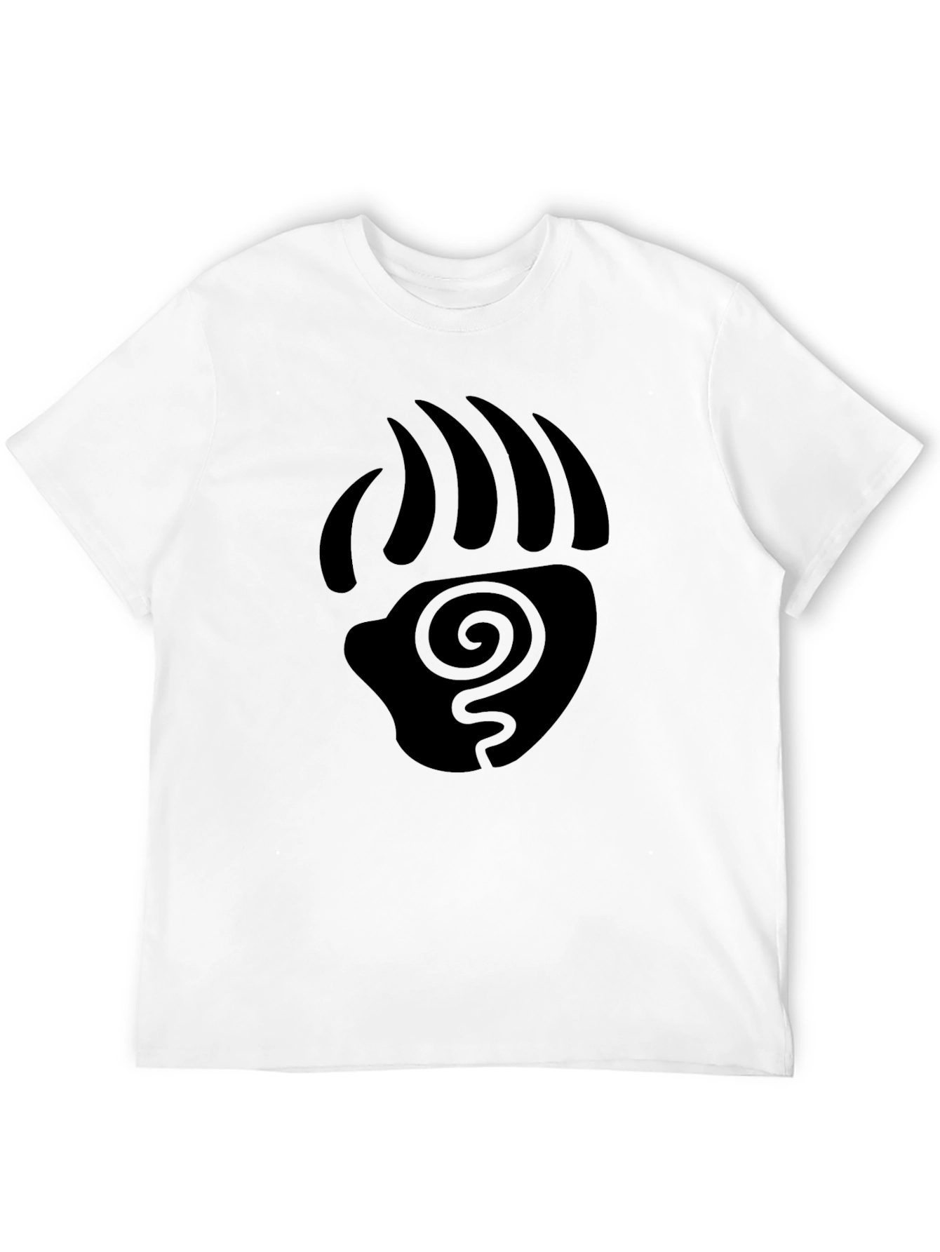 Tribal Bear Paw Print Graphic T-Shirt