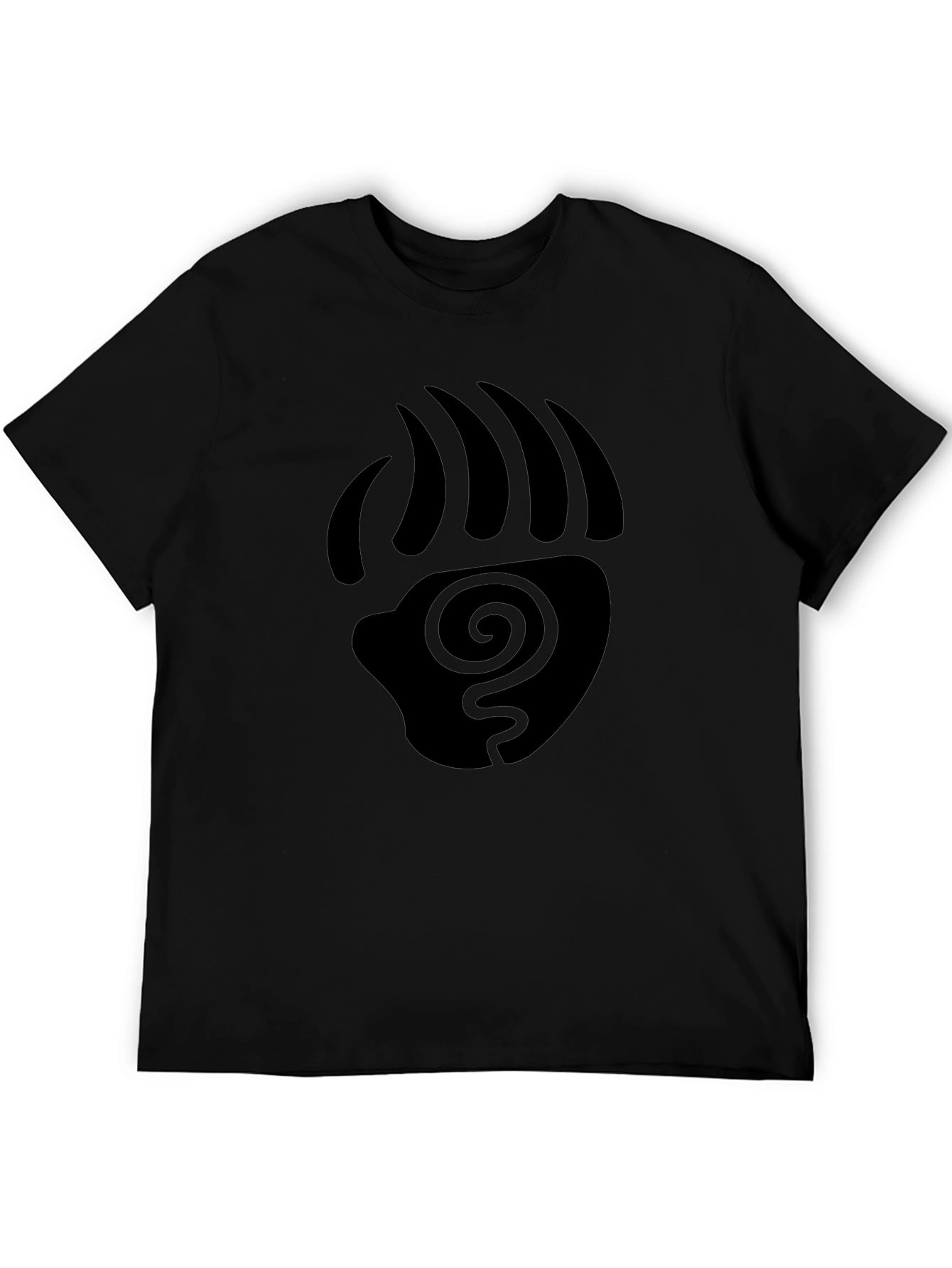 Tribal Bear Paw Print Graphic T-Shirt