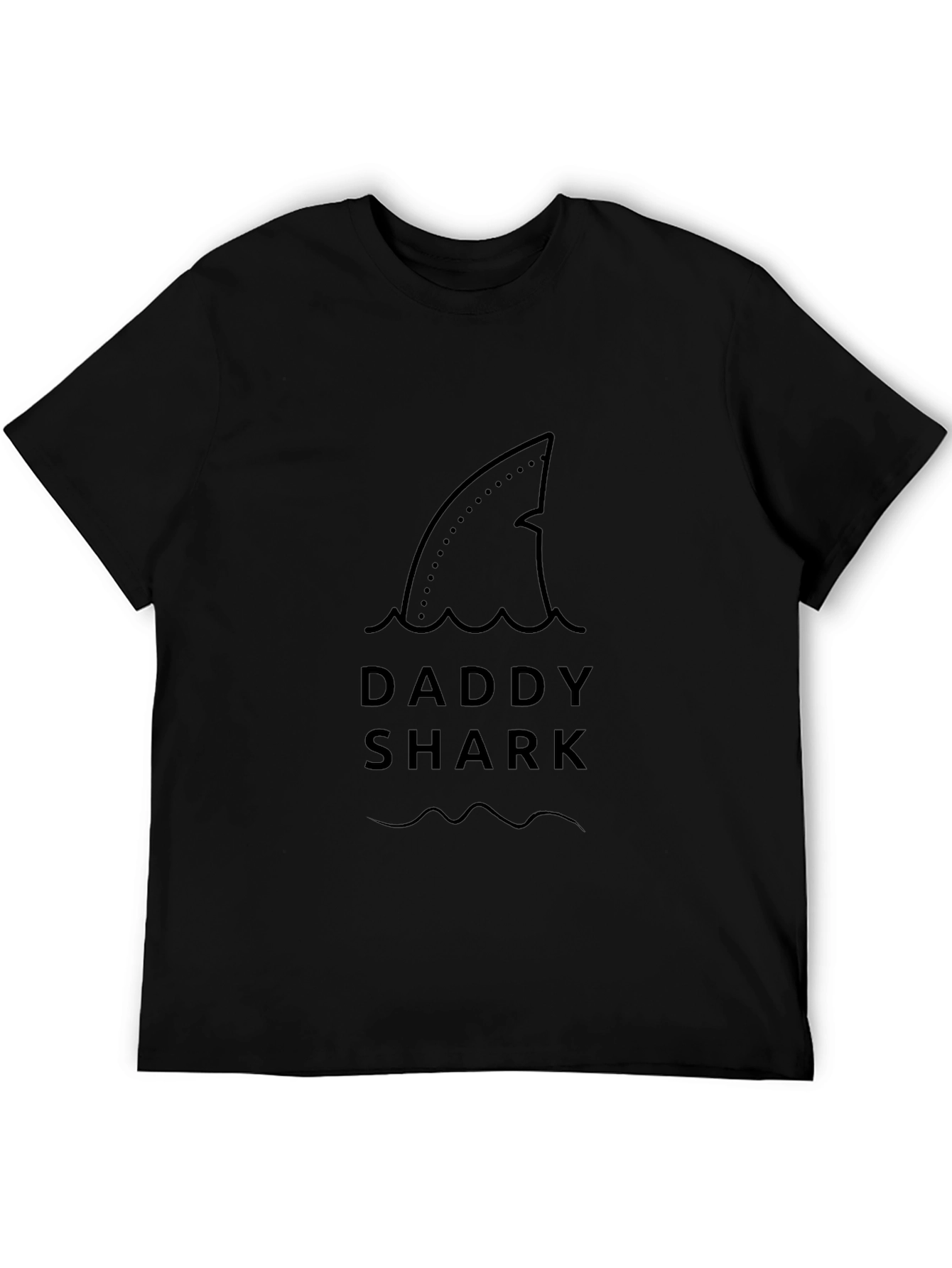 Daddy Shark Black T-Shirt