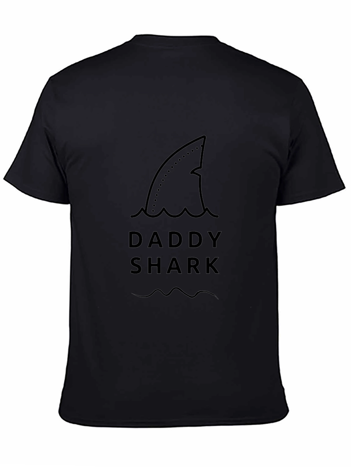 Daddy Shark Black T-Shirt