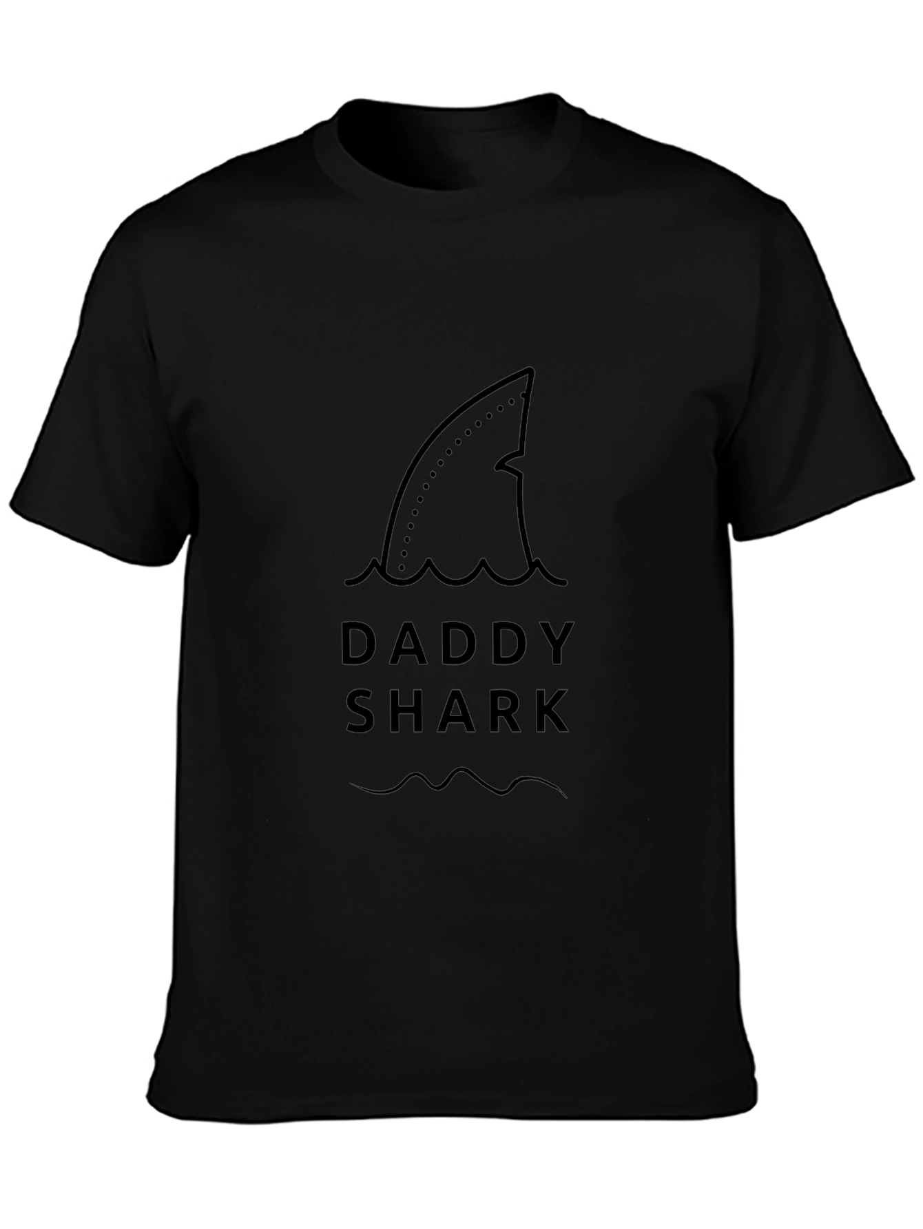 Daddy Shark Black T-Shirt