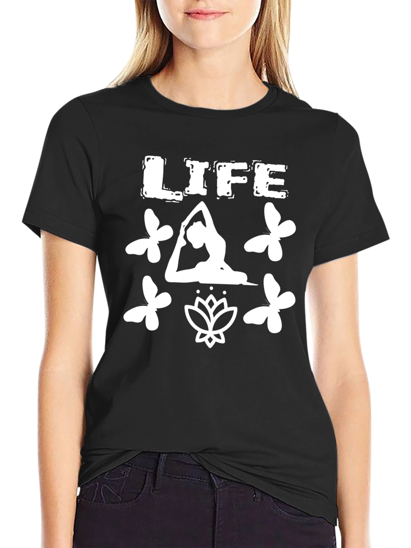 Life Yoga Black T-Shirt