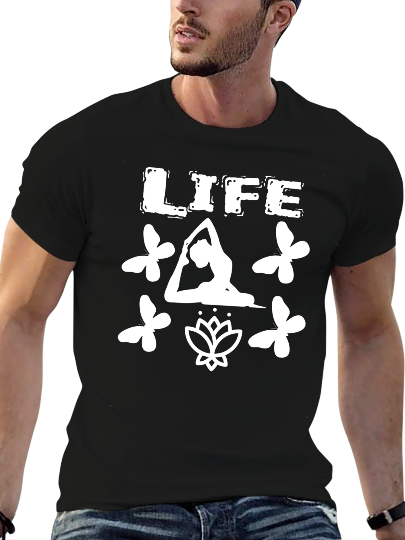 Life Yoga Black T-Shirt
