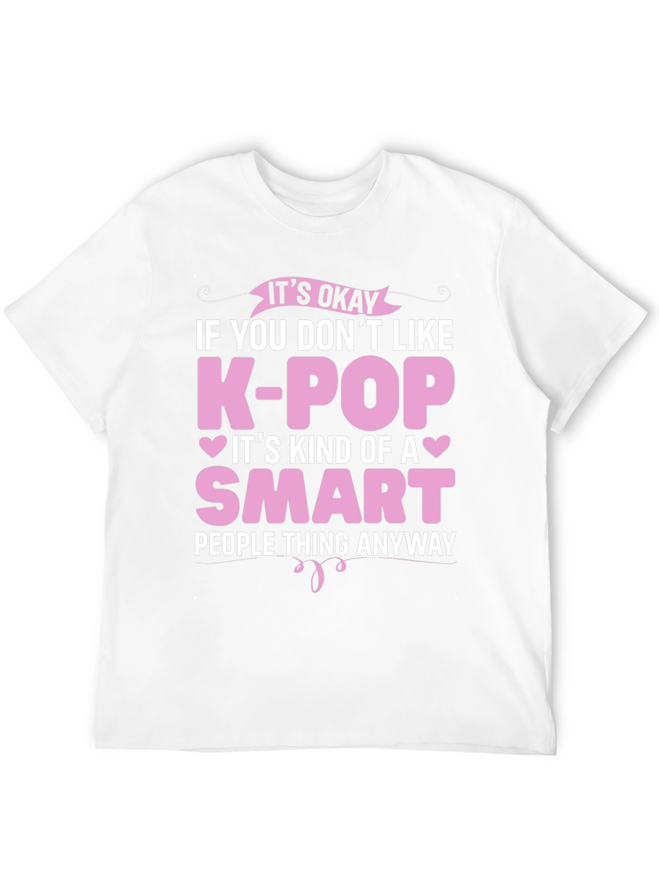 Funny K-Pop Smart People Black T-Shirt