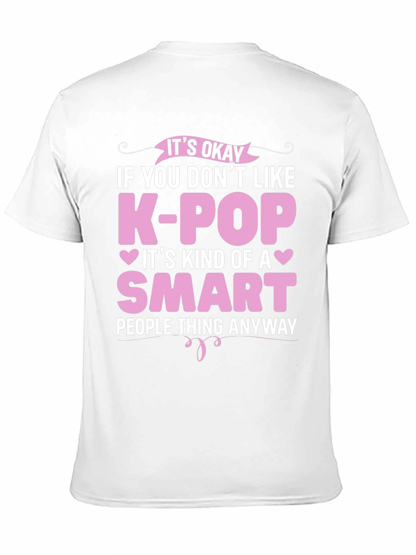 Funny K-Pop Smart People Black T-Shirt