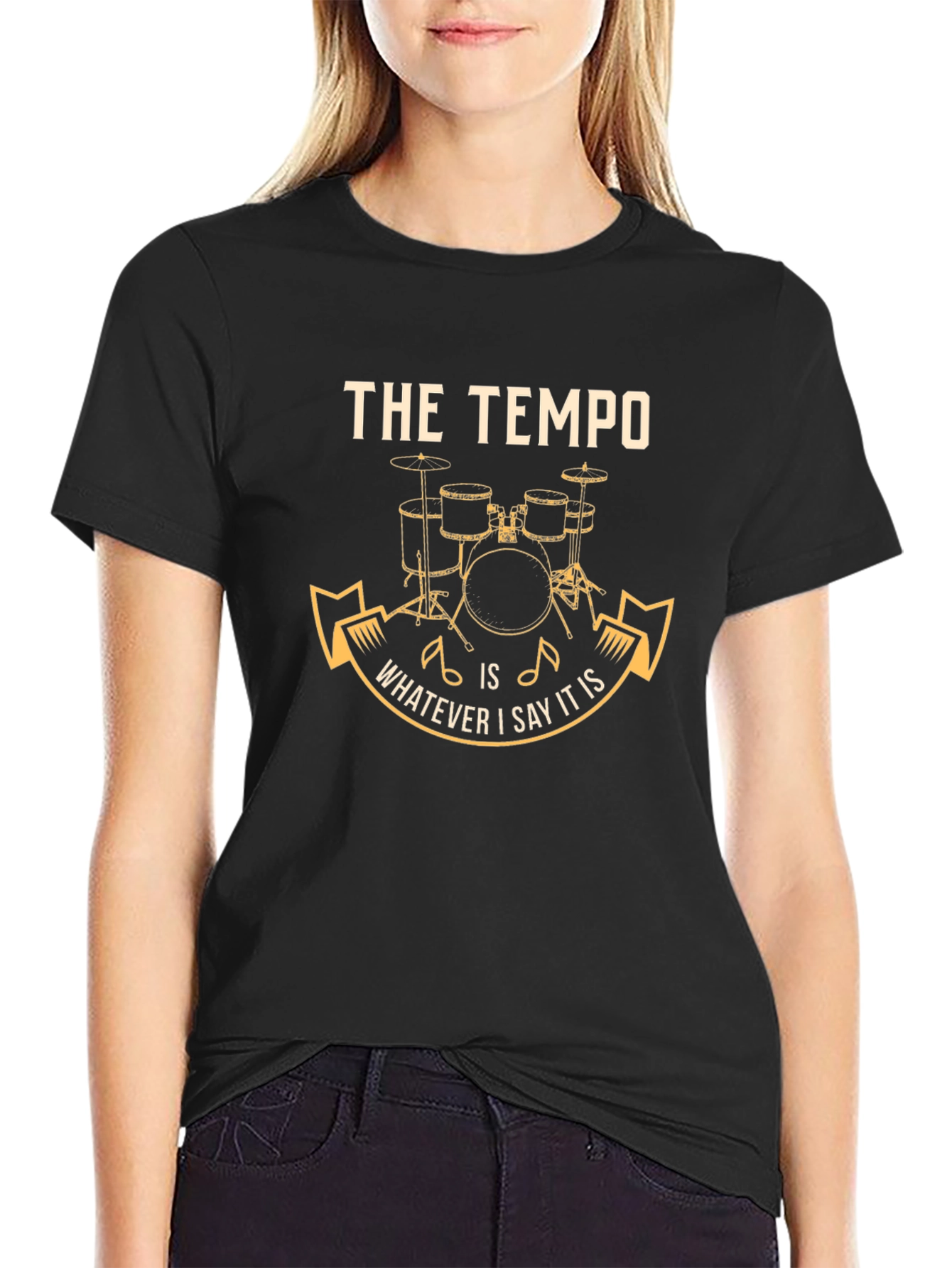 Tempo Drummer T-Shirt: Music Lover Tee