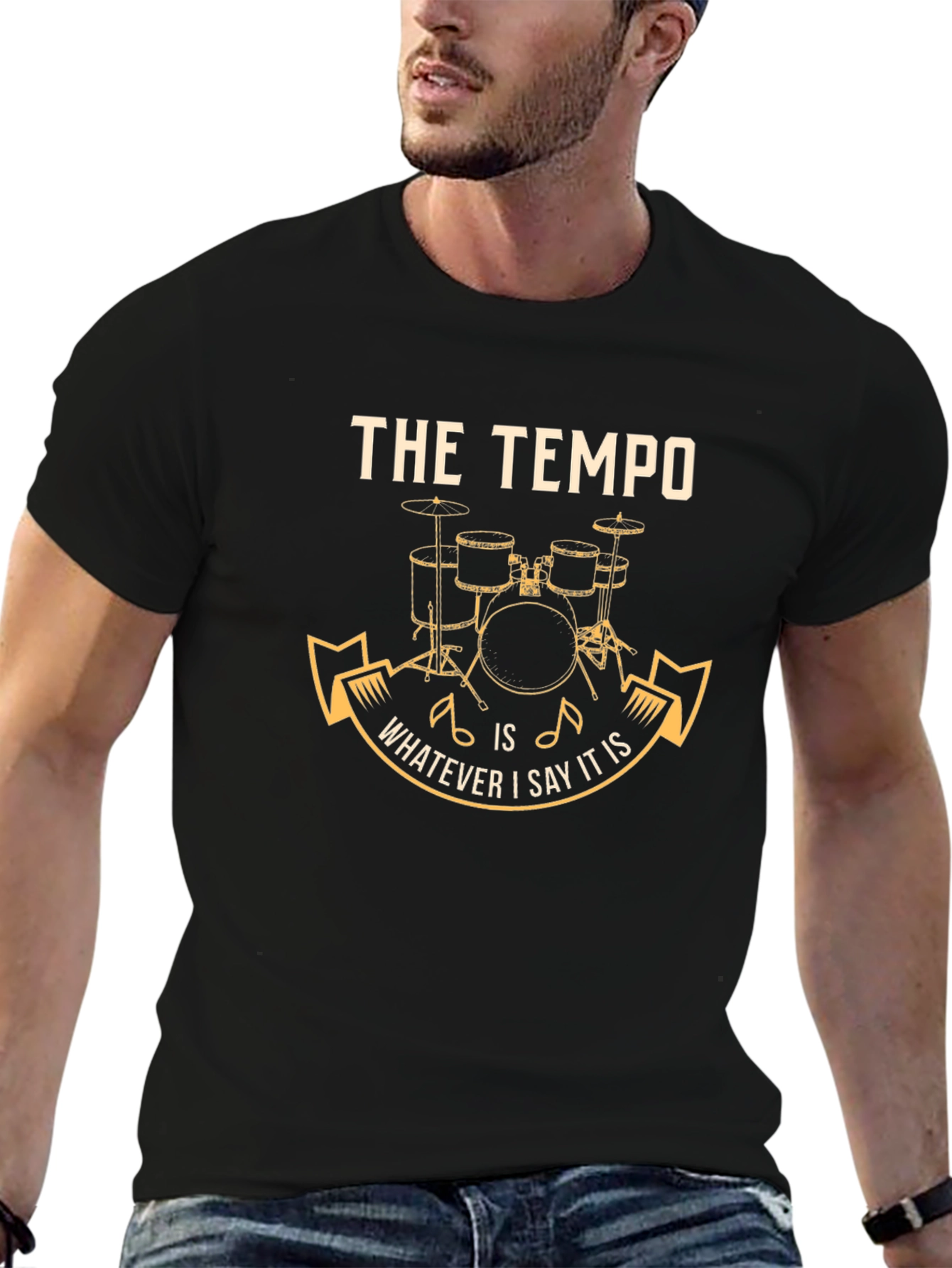 Tempo Drummer T-Shirt: Music Lover Tee