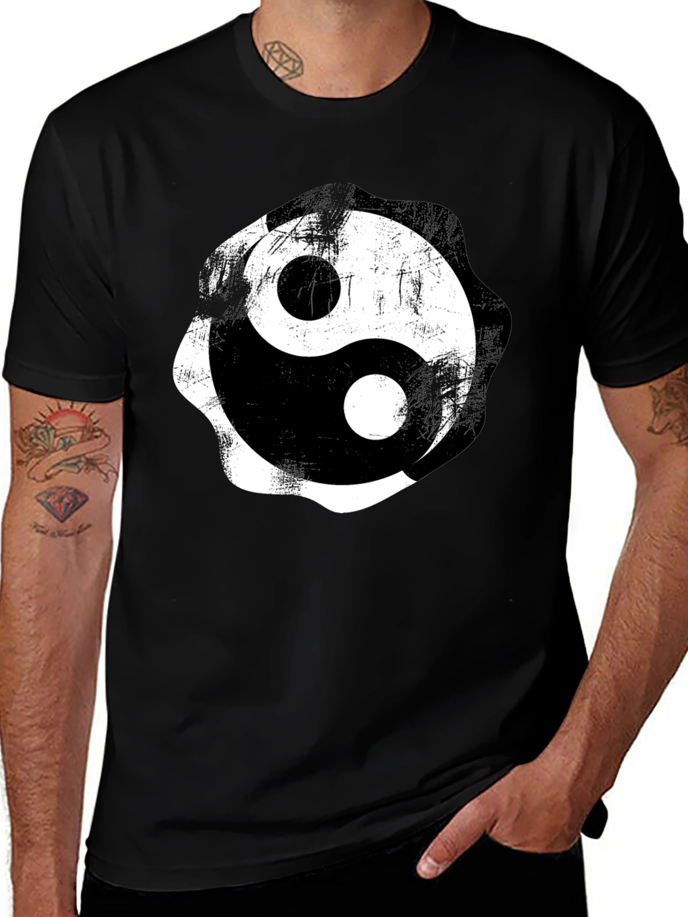 Yin Yang Graphic Tee - Classic Black