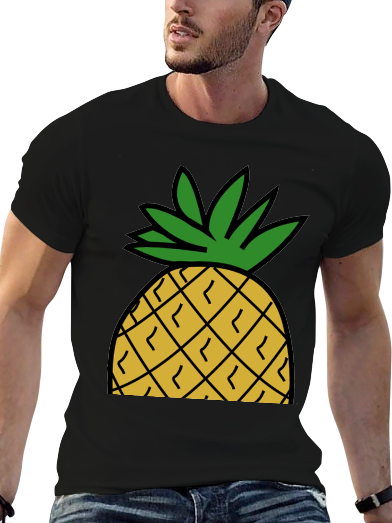 Pineapple Graphic Tee - Tropical Summer Vibes
