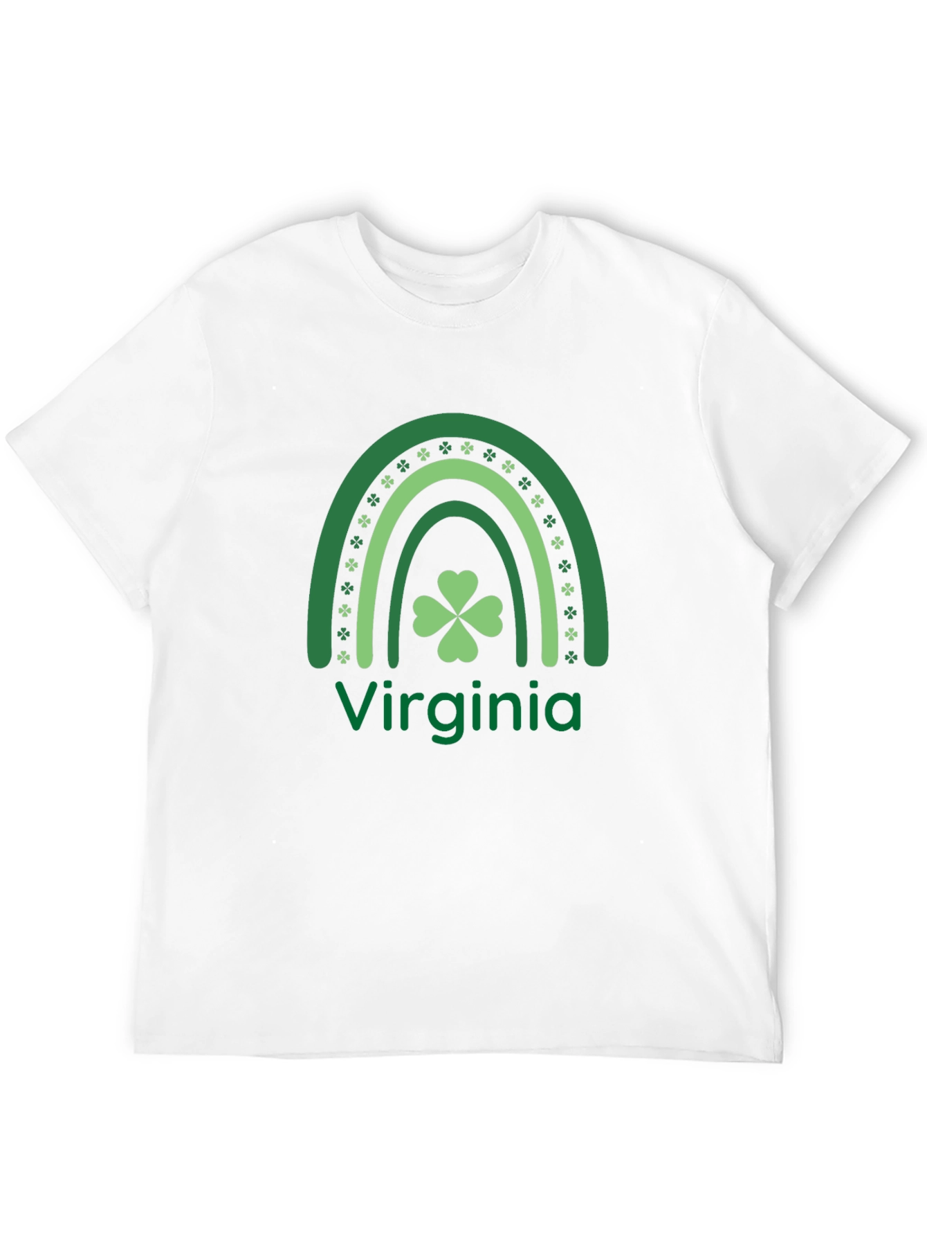 St. Patricks Day Virginia Rainbow T-Shirt