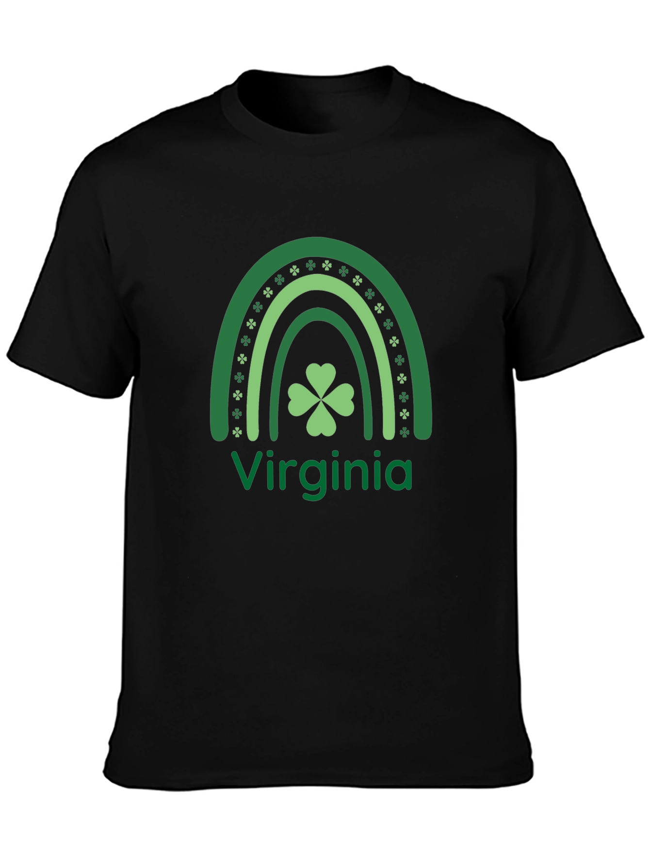 St. Patricks Day Virginia Rainbow T-Shirt