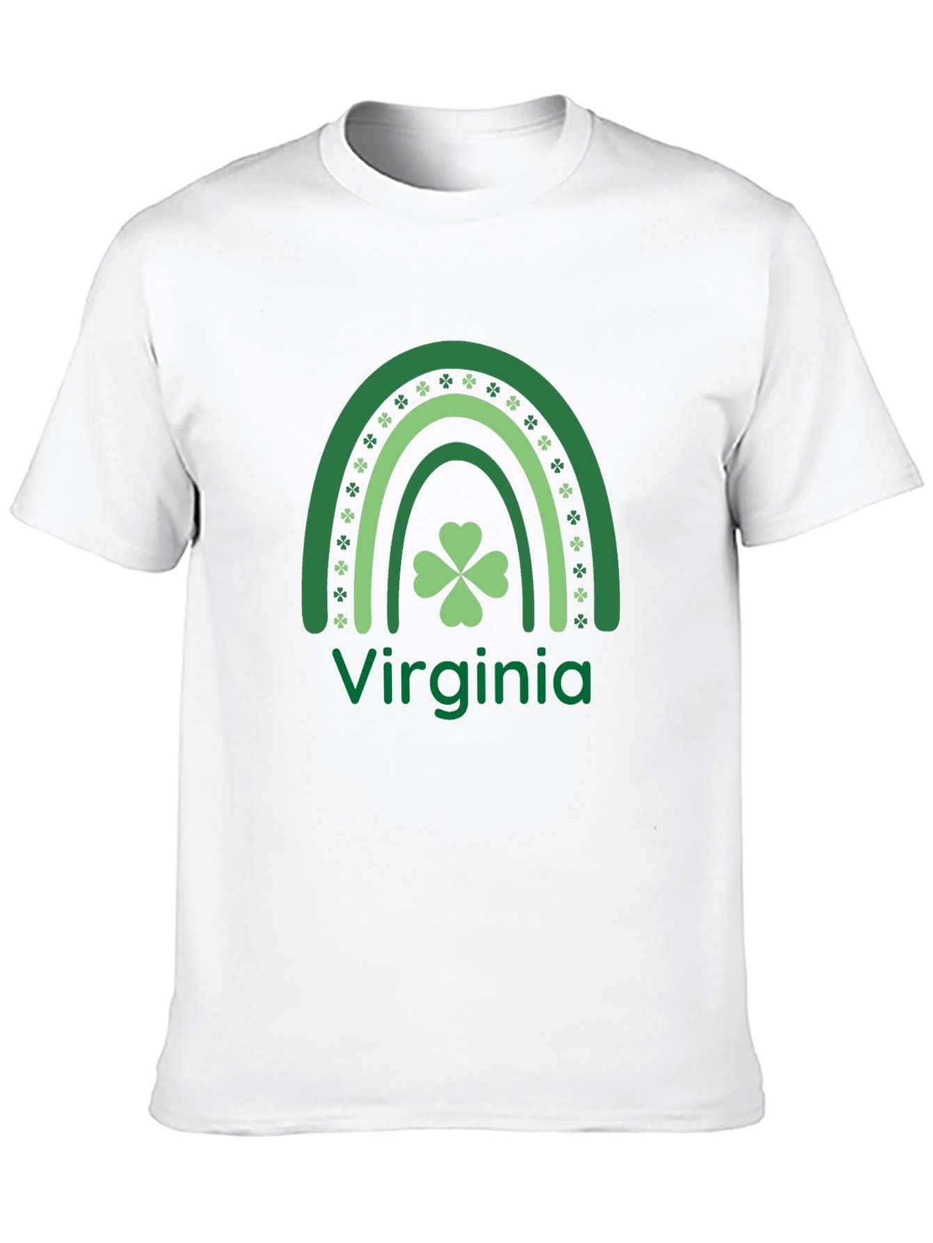 St. Patricks Day Virginia Rainbow T-Shirt