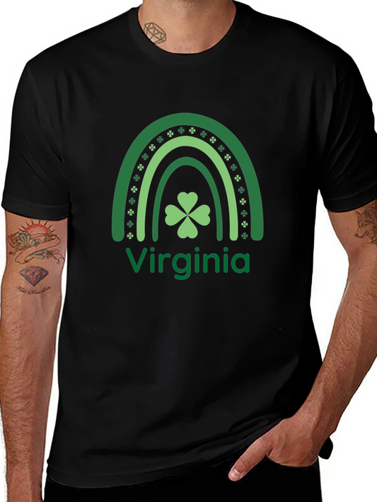 St. Patricks Day Virginia Rainbow T-Shirt