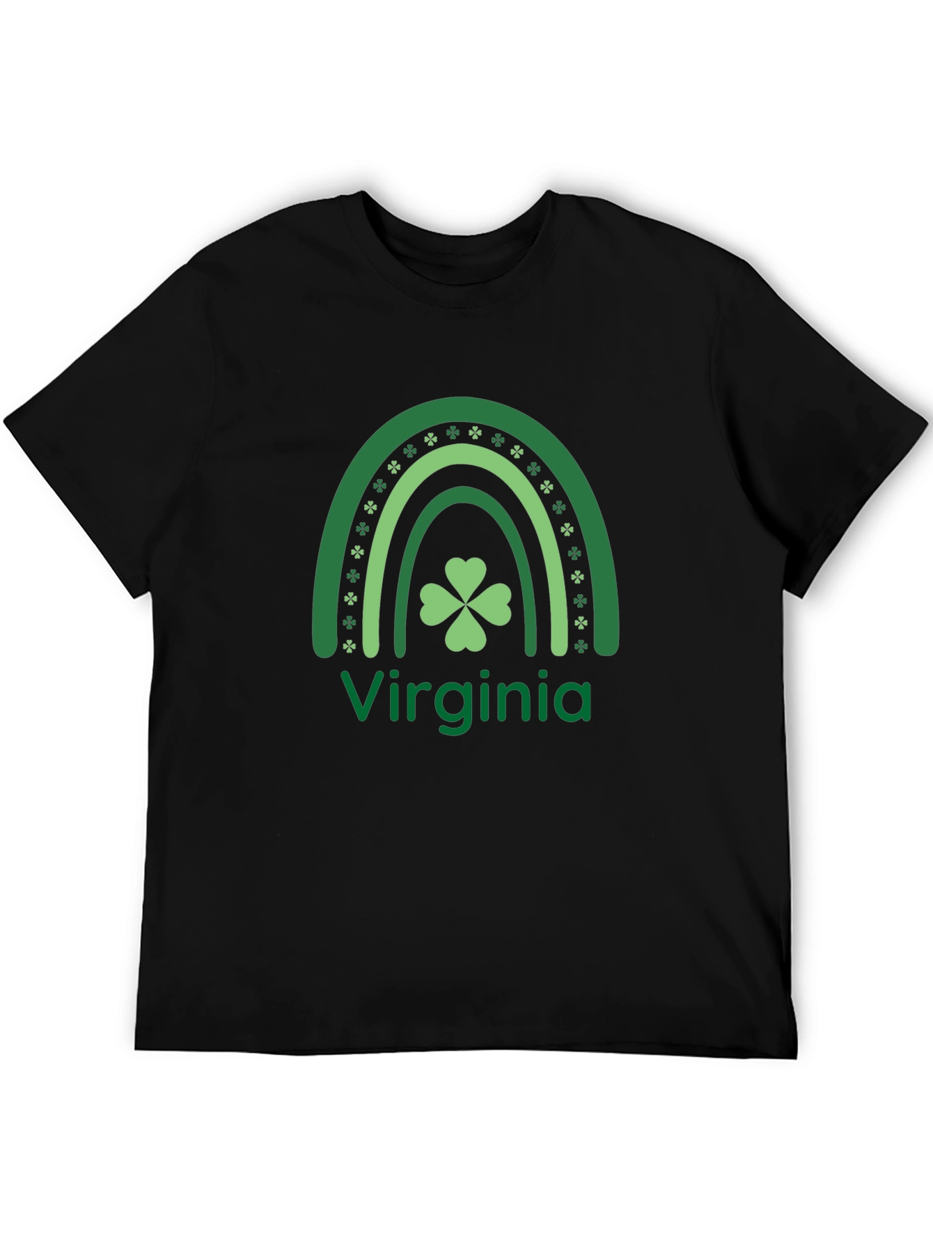 St. Patricks Day Virginia Rainbow T-Shirt