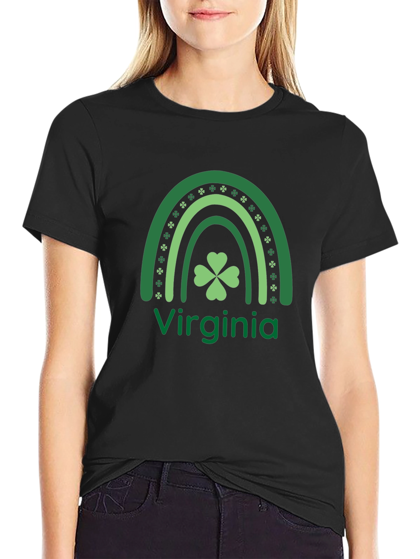 St. Patricks Day Virginia Rainbow T-Shirt