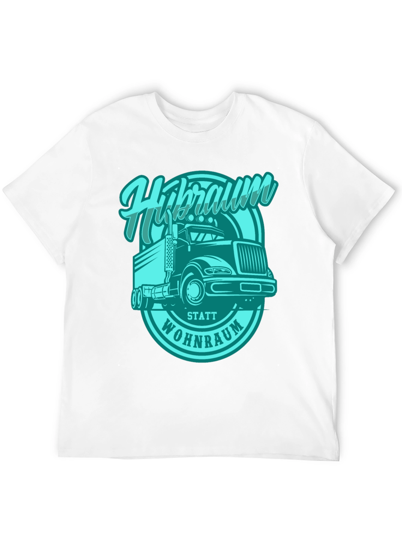 Trucker T-Shirt - Hibraum Statt Wohnraum - Black