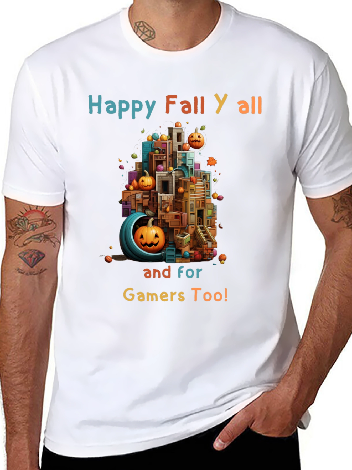 Happy Fall Yall Gamers T-Shirt