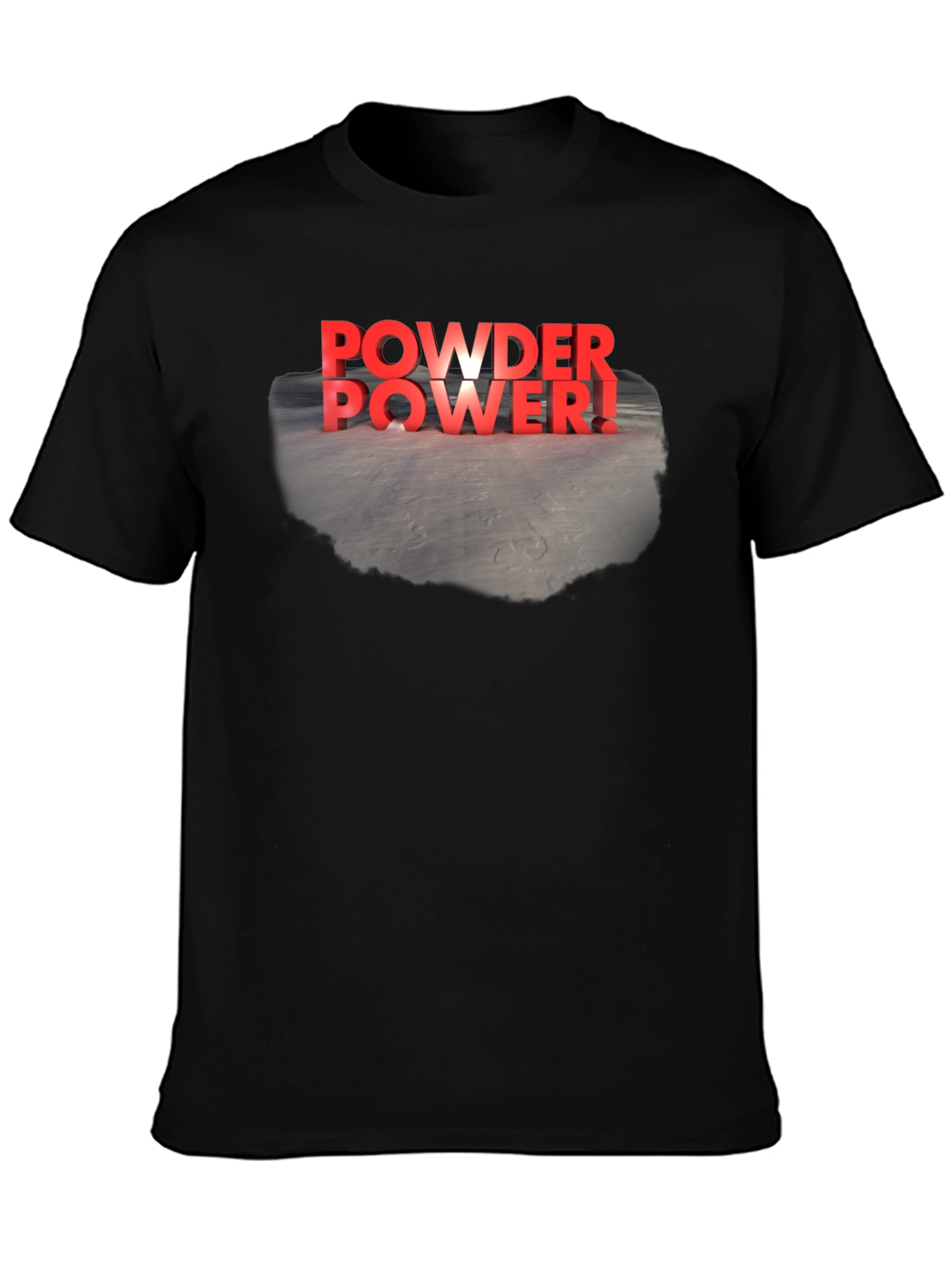 Powder Power! Graphic Tee - Black T-Shirt