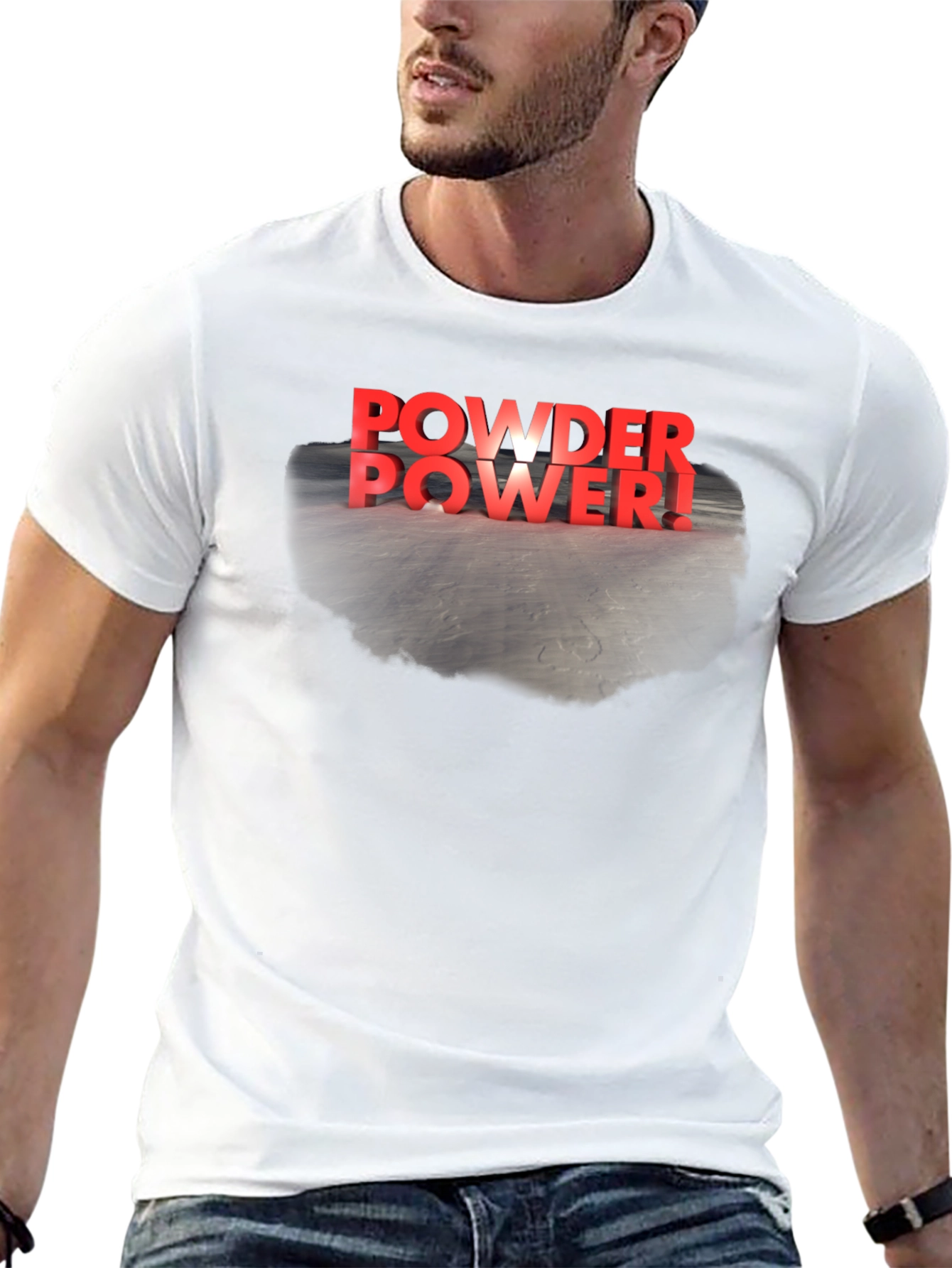 Powder Power! Graphic Tee - Black T-Shirt
