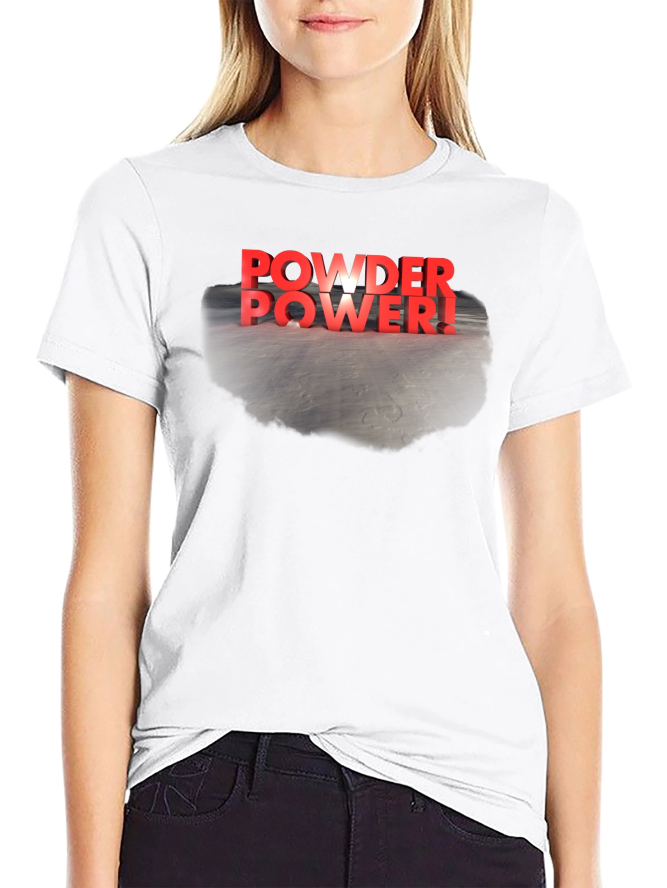 Powder Power! Graphic Tee - Black T-Shirt