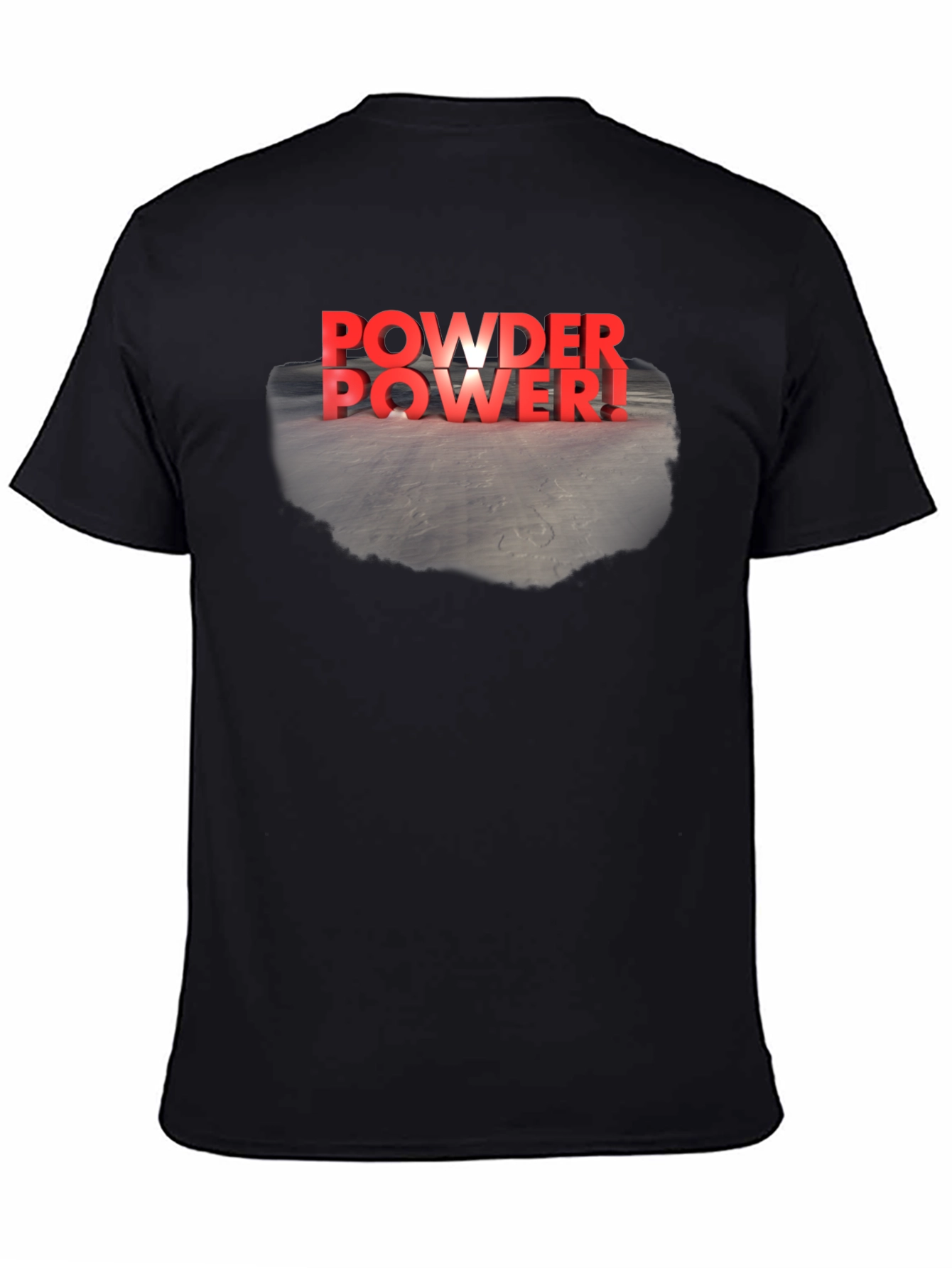 Powder Power! Graphic Tee - Black T-Shirt