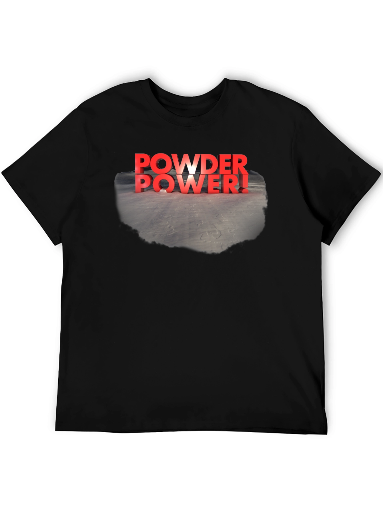 Powder Power! Graphic Tee - Black T-Shirt