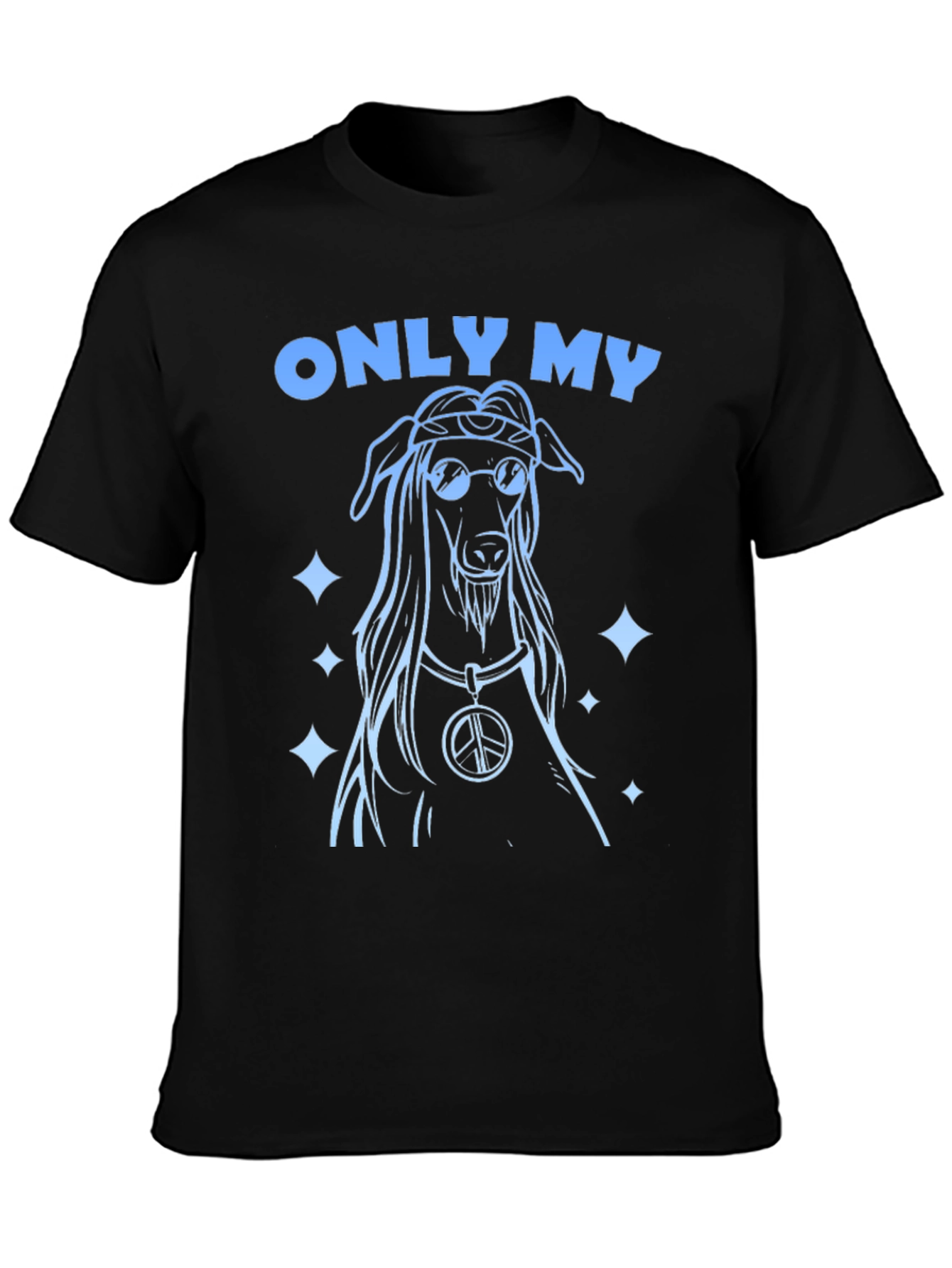 Only My Dog Retro Style Graphic T-Shirt