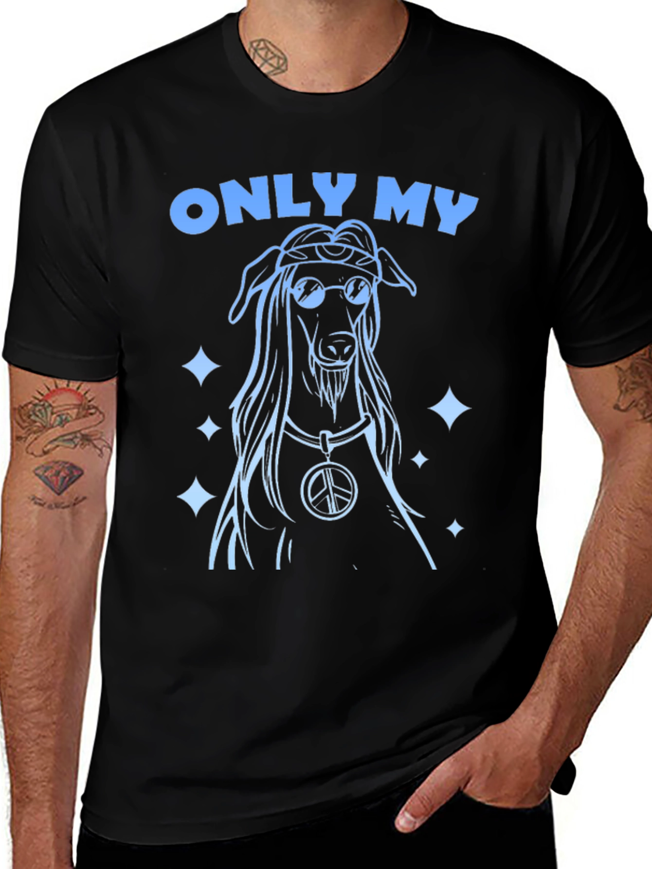 Only My Dog Retro Style Graphic T-Shirt