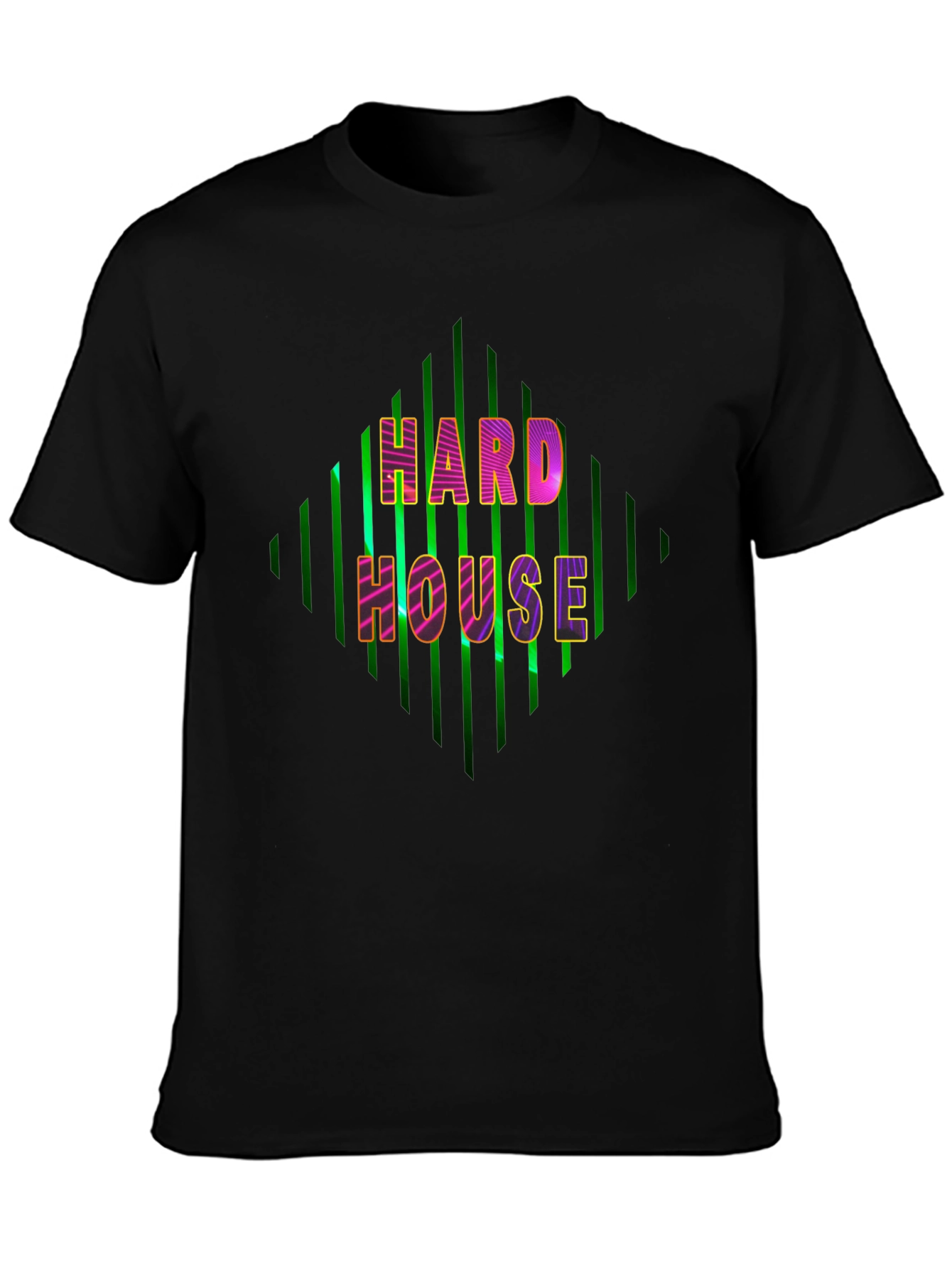 Hard House Graphic Tee - Bold EDM Music T-Shirt
