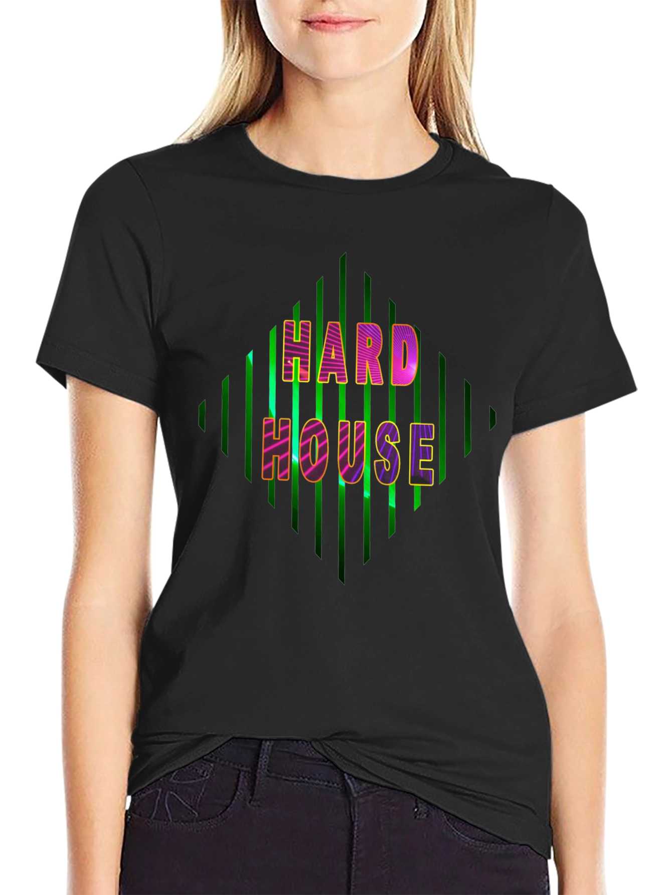 Hard House Graphic Tee - Bold EDM Music T-Shirt