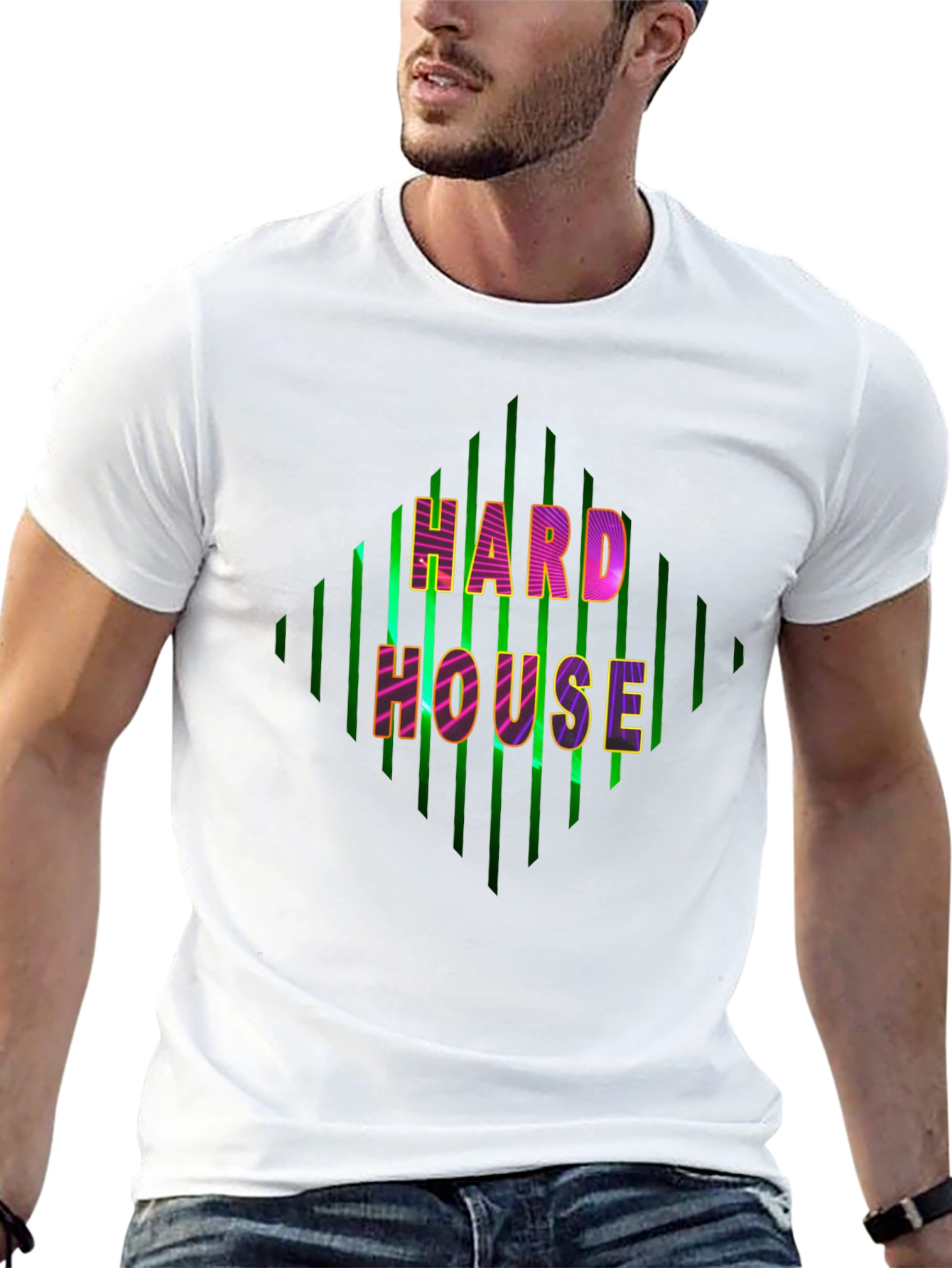 Hard House Graphic Tee - Bold EDM Music T-Shirt