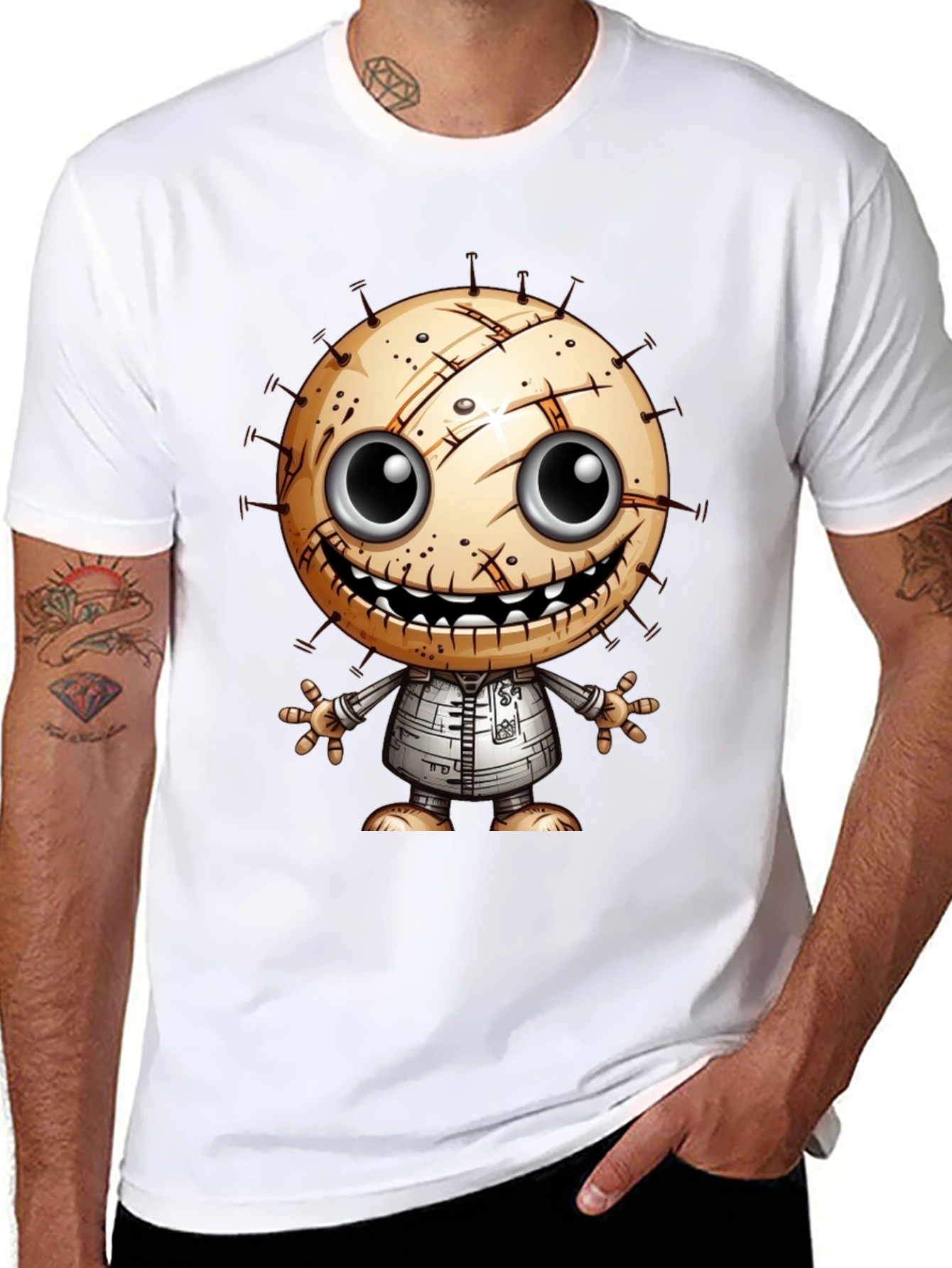 Creepy Cute Character Graphic T-Shirt