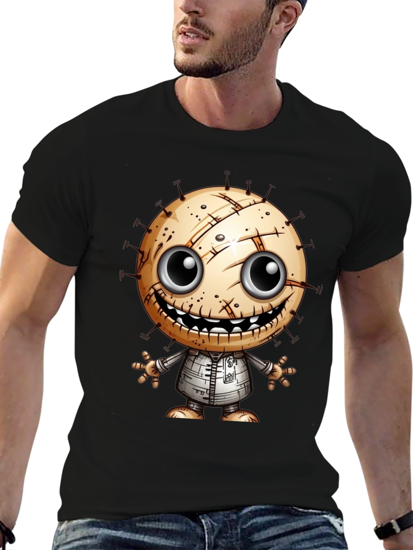 Creepy Cute Character Graphic T-Shirt