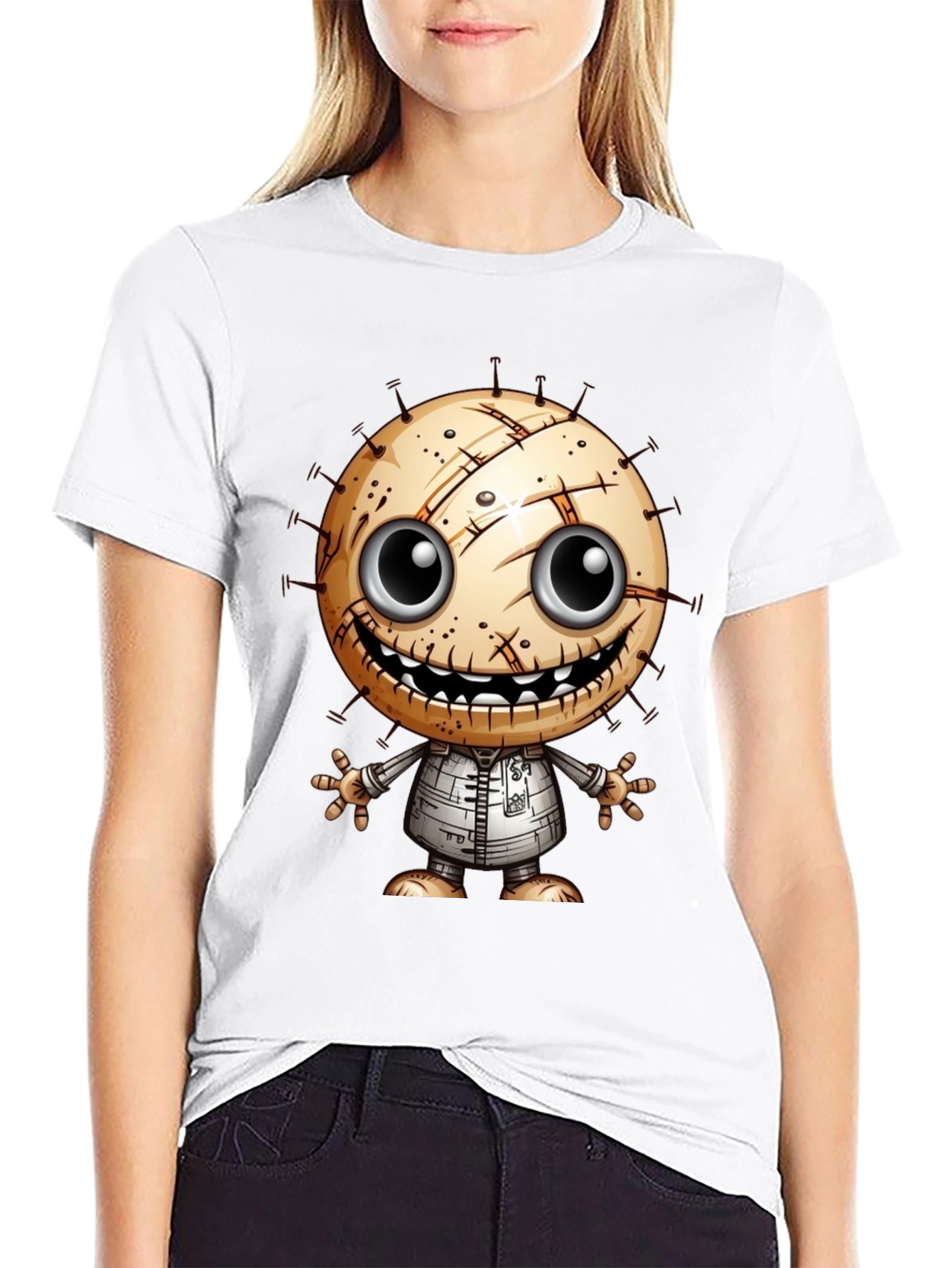 Creepy Cute Character Graphic T-Shirt