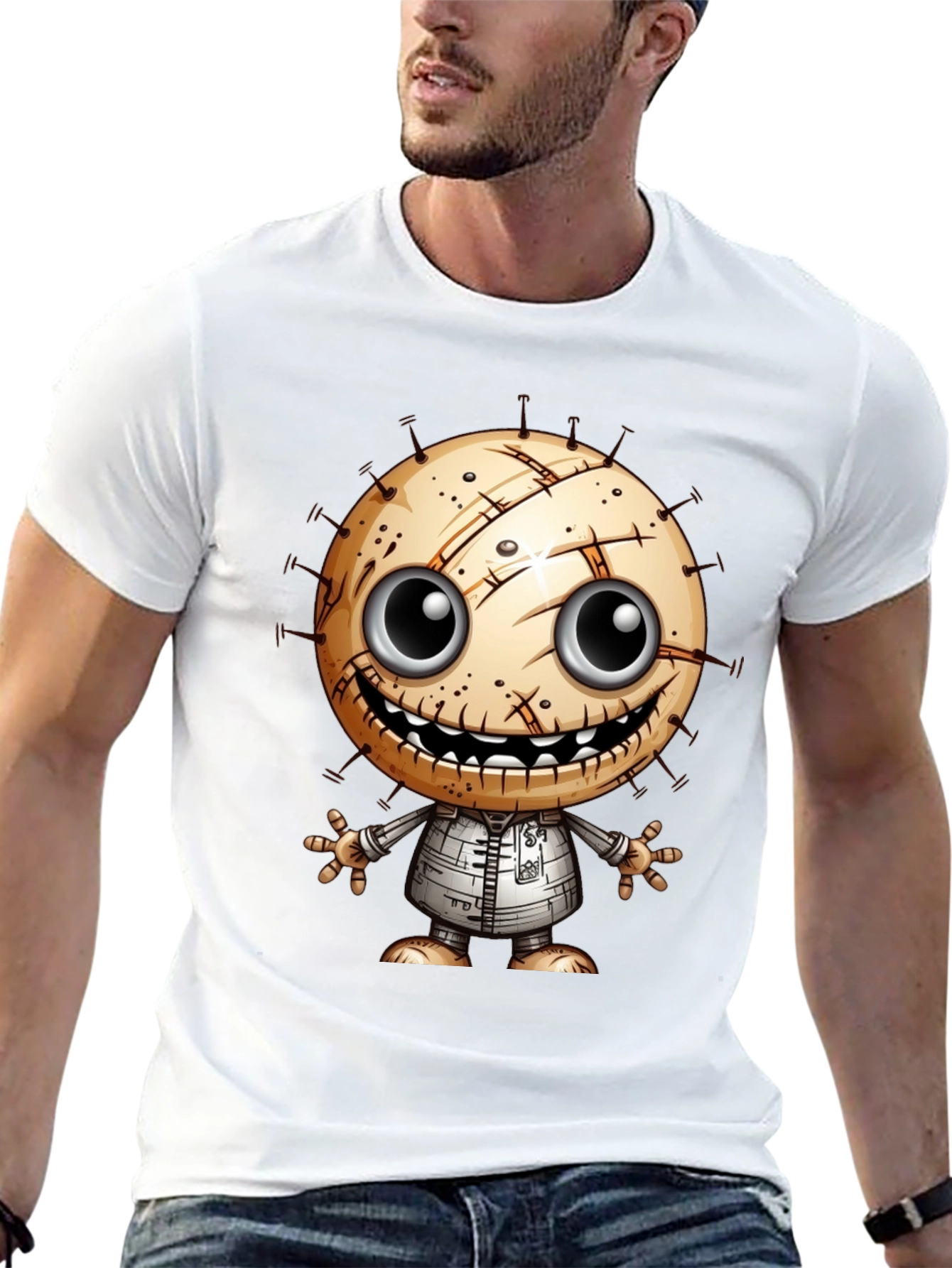 Creepy Cute Character Graphic T-Shirt